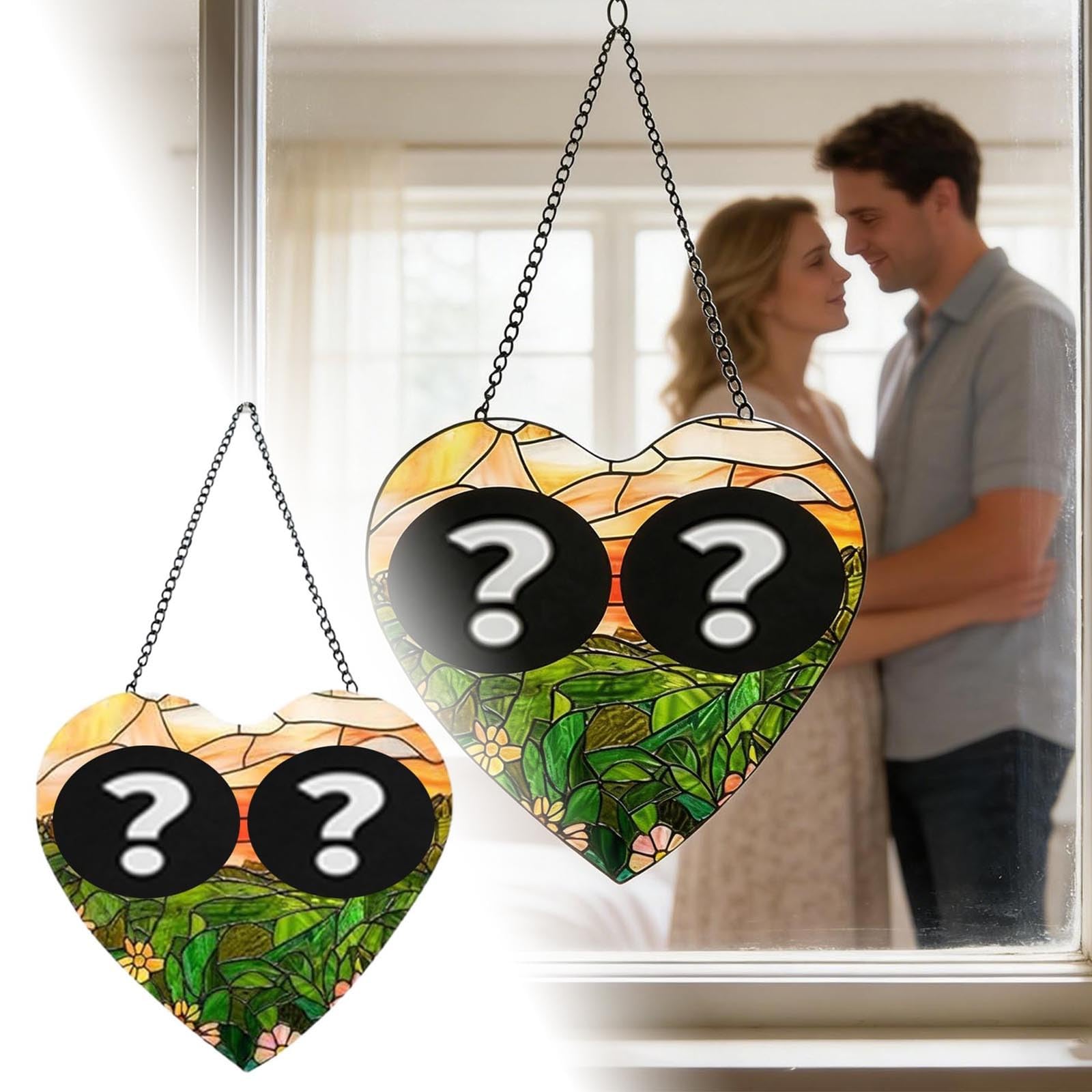 Colgante de acrílico personalizado de colores para parejas, fotos familiares, parasol, foto personalizada, artículos de pareja de cumpleaños 062084