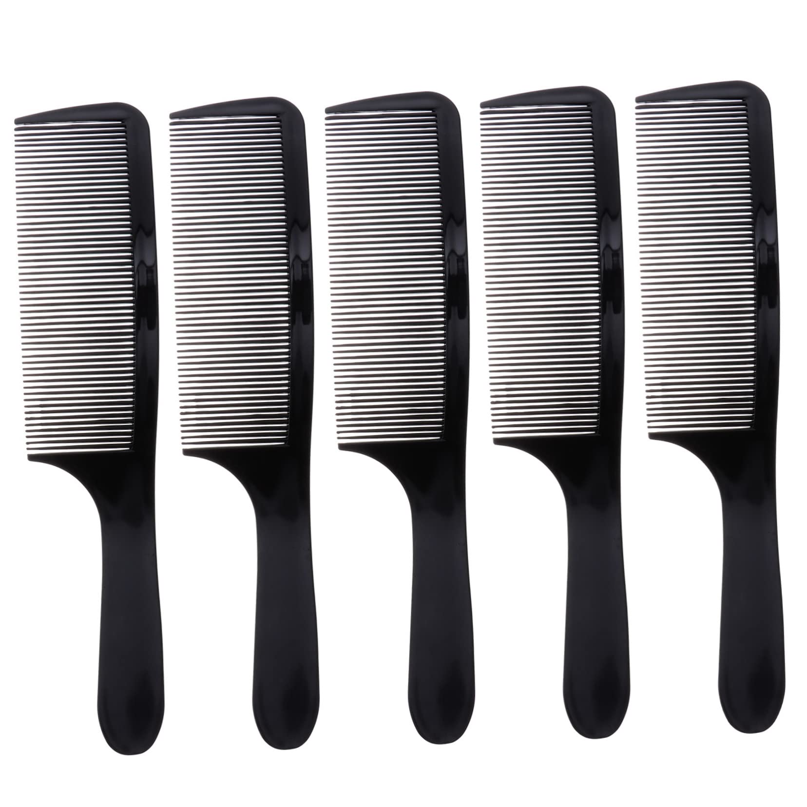 WOONEKY5pcs Arc Comb barber comb flat top clipper combs tooth cutting comb combs salon styling combs professional clipper comb travel comb Flat Clipper Combs hair abs brush