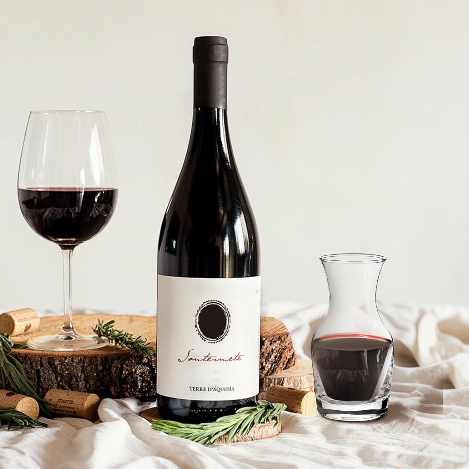 Jarsoph Set of 12 Single Serving Wine Carafe Individual Glass Decanter 6.5oz Mini Refill Decanters for Dinner Parties Tastings Bars Restaurants - Image 7