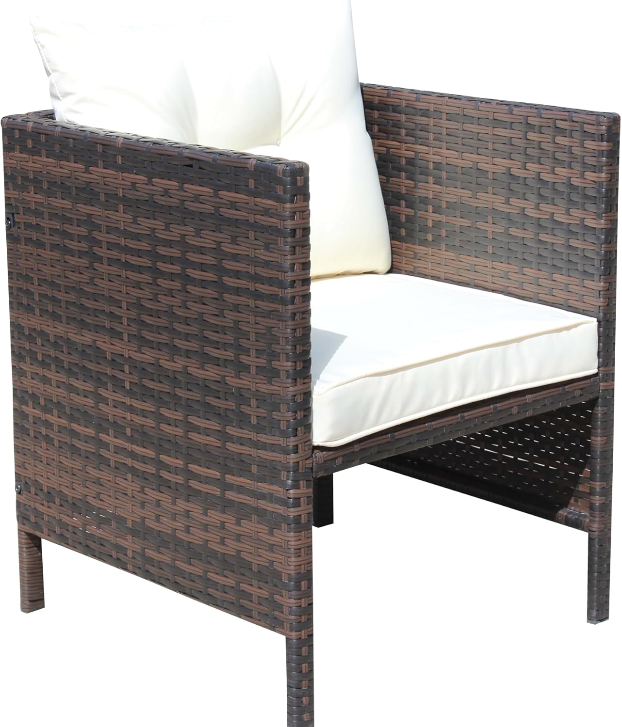 Liberatore Dining Chairs with Cushions - Modern Kitchen Chairs with Soft Cushions, Set of 4, Sturdy Metal Frame and Fabric Upholstery
