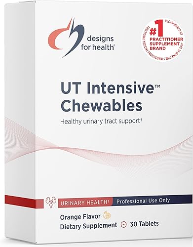 Designs for Health Masticables intensivos de D-manosa con arándanos – UT Intensive Chews para mujeres + hombres, suplemento de apoyo del tracto
