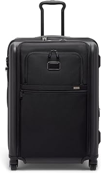 TUMI - Alpha Hybrid Short Trip Expandable 4 Wheeled Packing Case -Zip Expansion Checked Suitcase with Top and Side-Grab Handles - Black