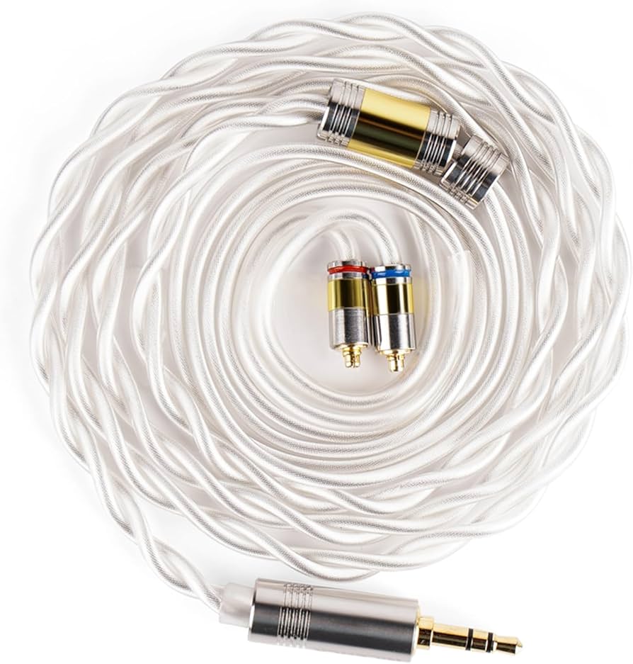 Amazon | NICEHCK SnowCat 6N単結晶銅+6N銀メッキ単結晶銅 イヤホンリ