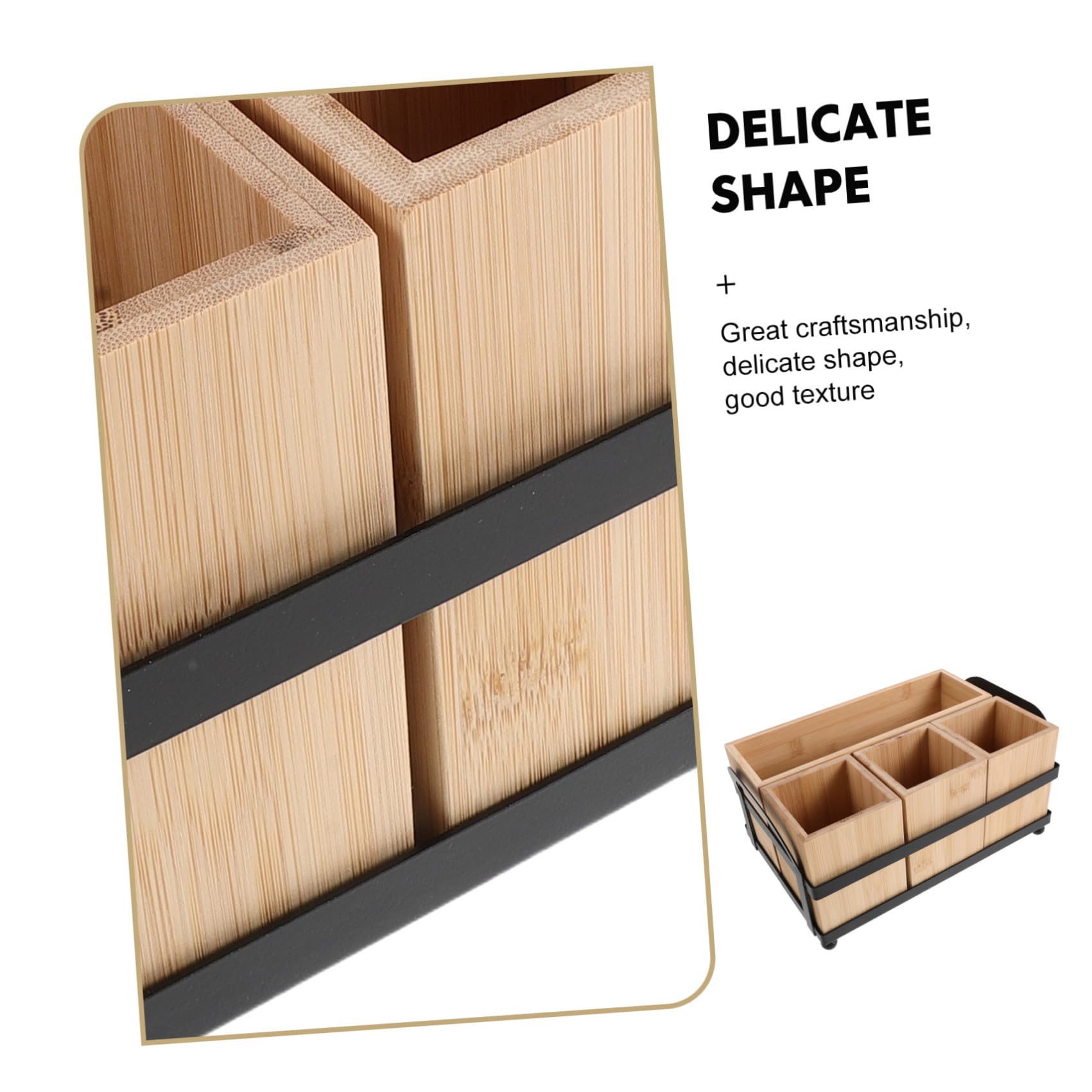 Cabilock Dispensador de Platos de Papel de Madera con Compartimentos Organizador de Cubiertos para Fiestas Soporte Multifuncional para Tenedores Cucharas y Platos Diseño Rústico