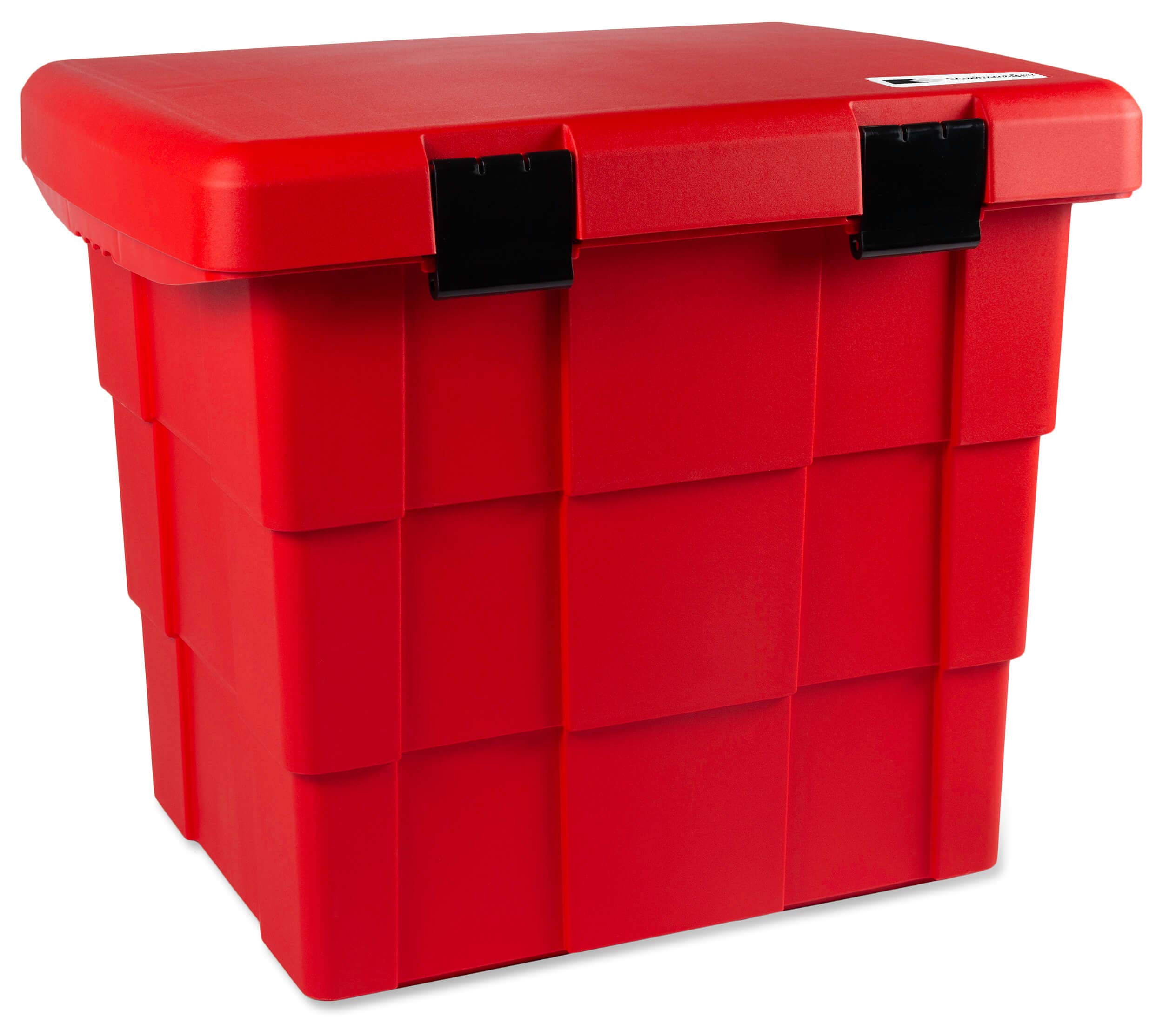 DAKEN Streugutbehälter 108 ltr. ROT, Streugutbox, Streusalzbox, Sandbox, Lagerbehälter, Pick-up Box, Anhängerbox