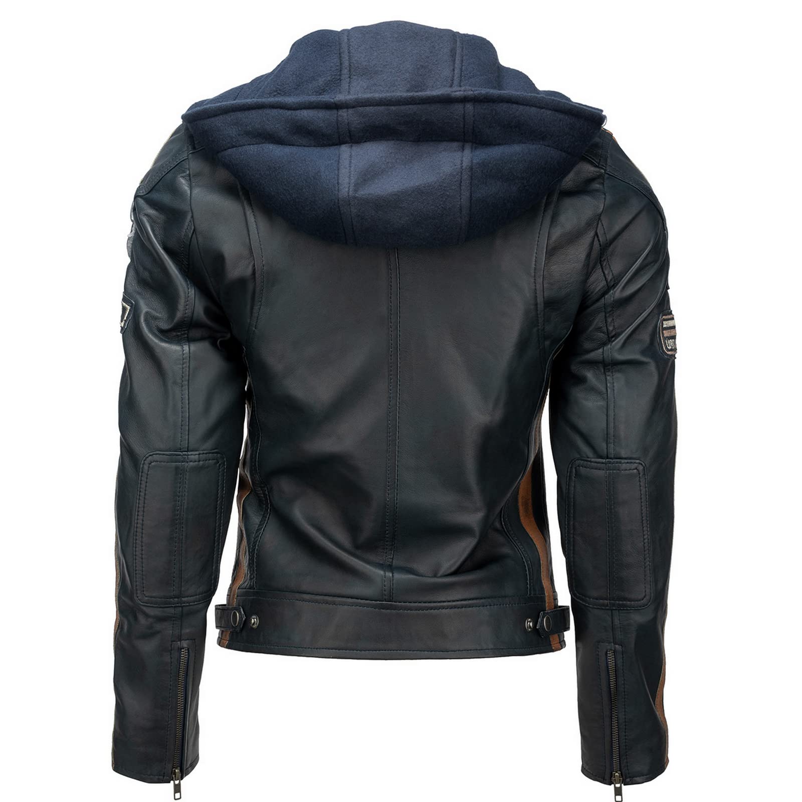 URBAN 5884 Motorradjacke Damen Mit Protektoren, Damenjacke aus Lammleder, Protektoren für Rücken, Schultern und Ellenbogen