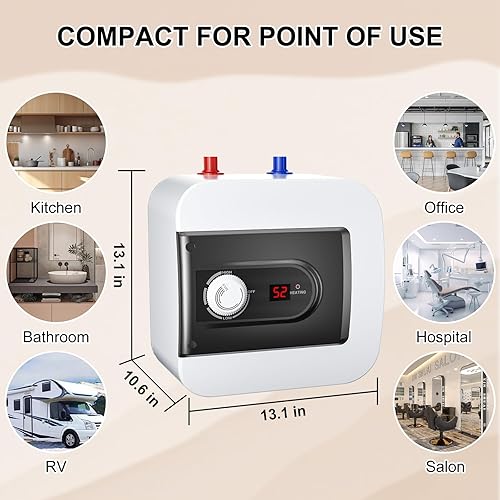 Miniatura 2 de Calentador de agua sin tanque de gas, instalación en interiores, calentador de agua caliente instantáneo, calentador de agua caliente de gas