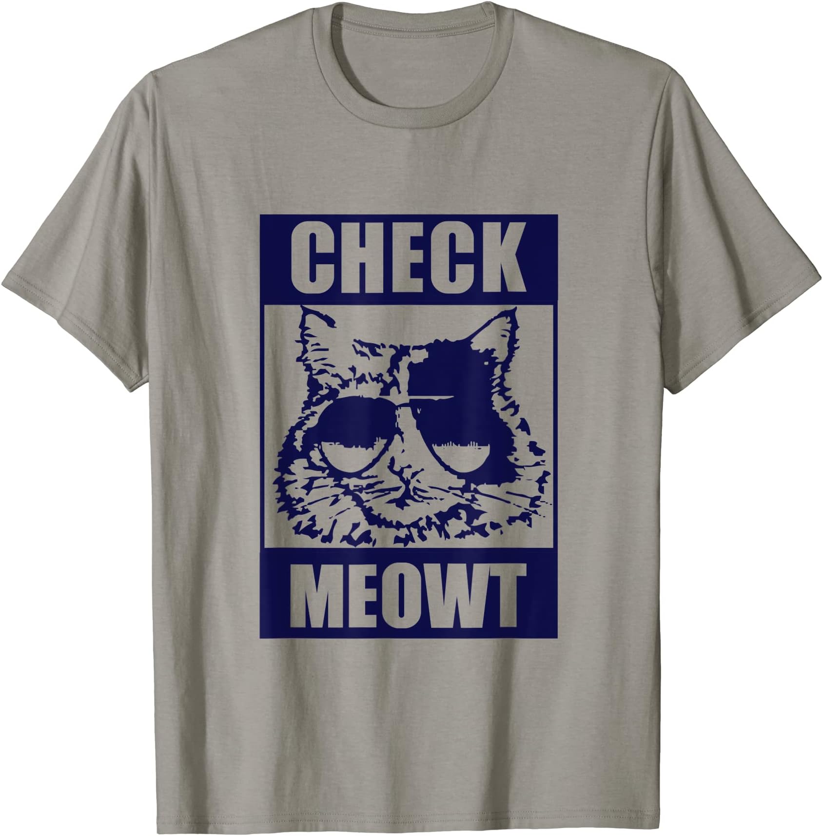 CAT APPAREL CAT LOVER CLOTHINGCAT T-SHIRT Funny Cat Tee "CHECK MEOWT"