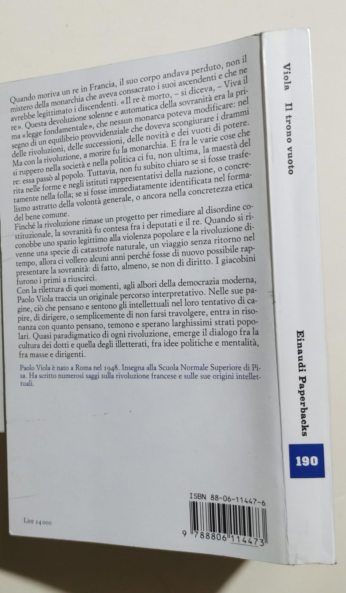 Il trono vuoto. La transizione della sovranità nella Rivoluzione francese