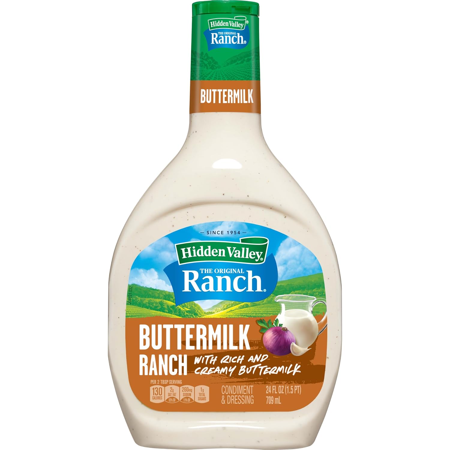 Hidden Valley Ranch Dressing &amp; Dipping Sauce, Buttermilk Dressing, Gluten Free Salad Dressing, 24 Ounces