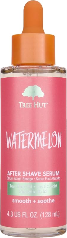 Tree Hut After Shave Serum, Watermelon, 4.3 Fl Oz | Helps Keep Skin Smooth & Soothed After Shaving, Sensitive