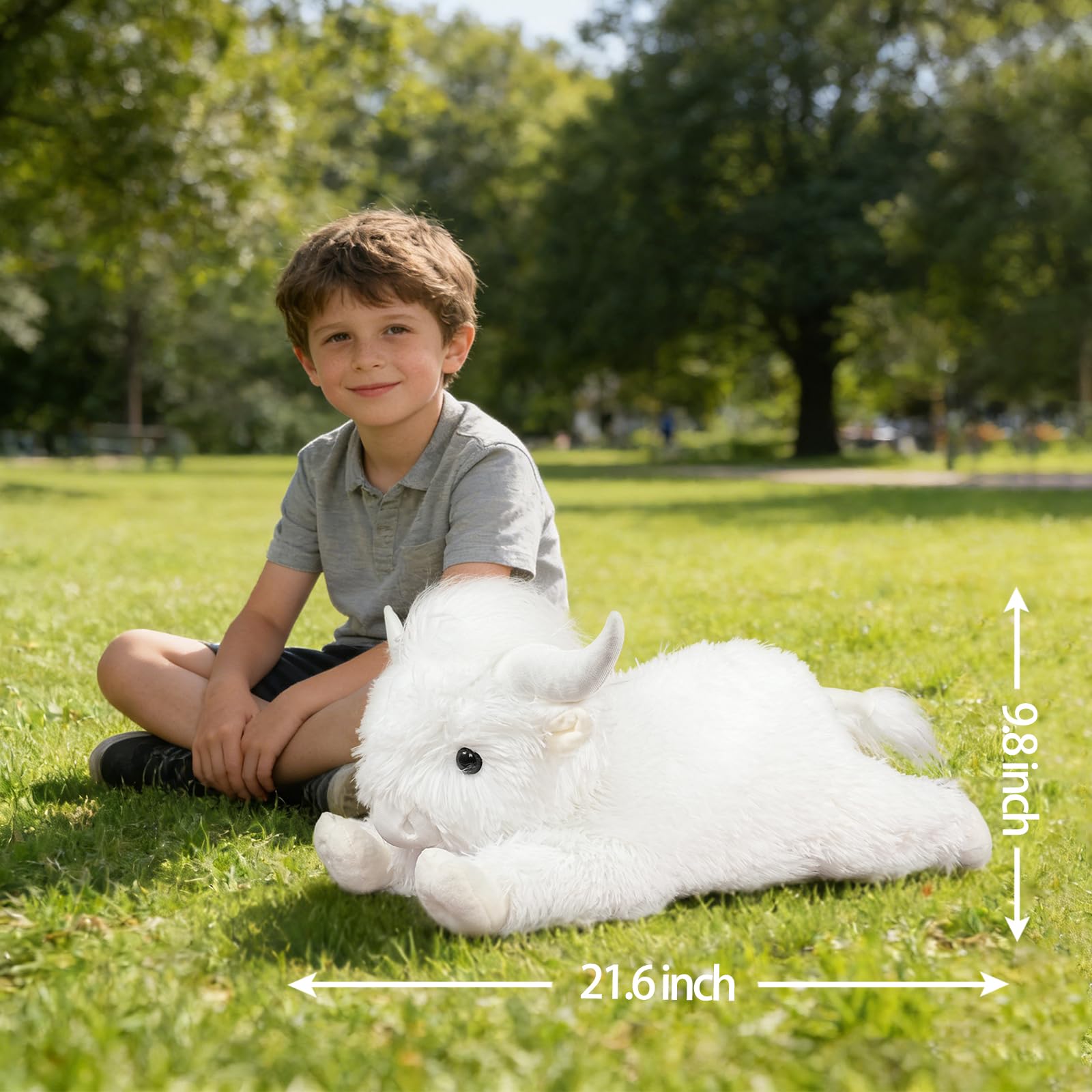 Peluche Vache Des Highlands Lestée – 45×18 Cm – 1,5 Kg – Coussin Chauffant Intégré – Anti-stress Pour Enfant Et Adulte