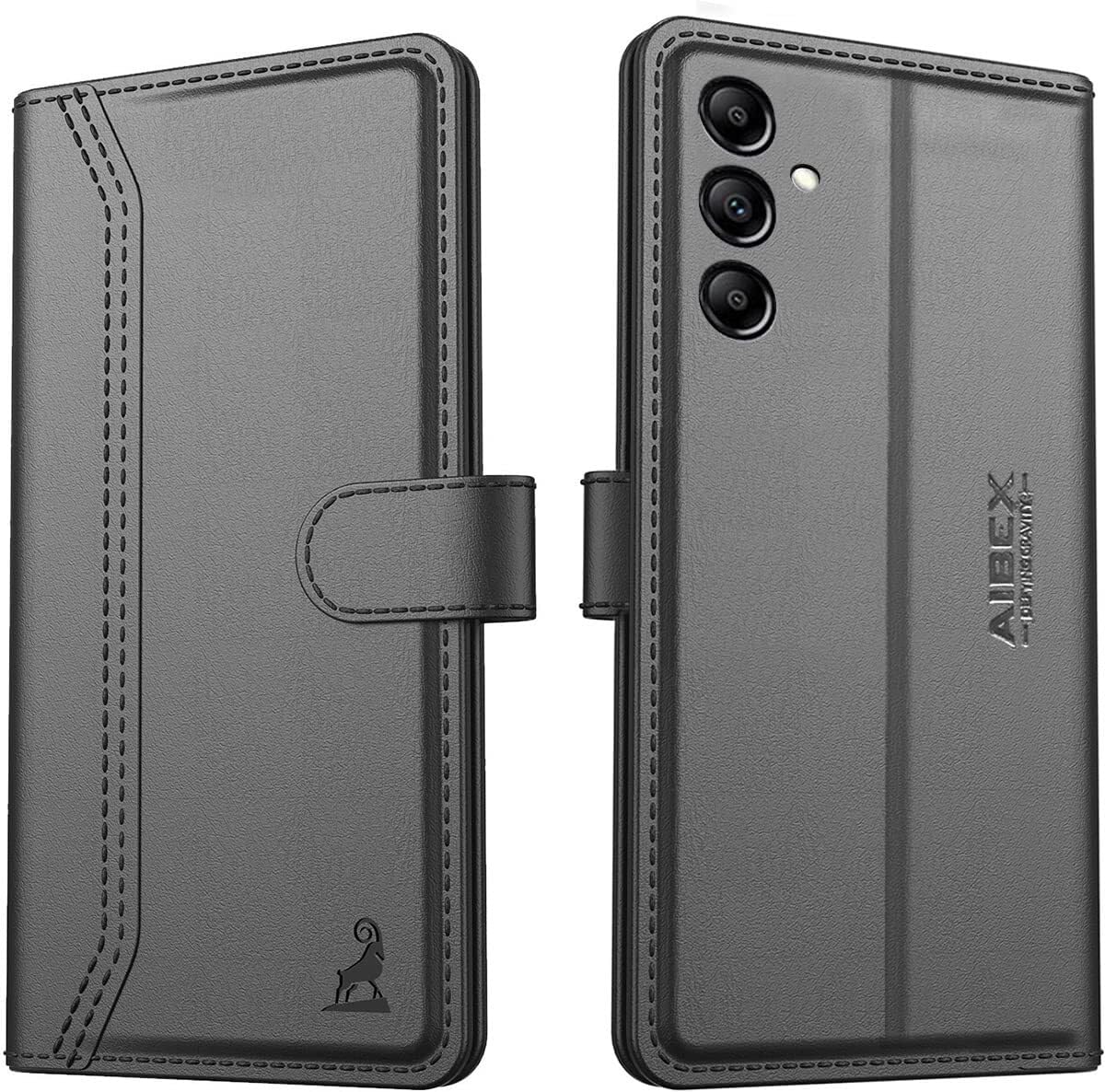 AIBEX ® Samsung Galaxy F54 5G Flip Cover Leather Finish | Inside TPU with Card Pockets | Wallet Stand | Complete Protection Flip Case Black (B0C8Z7ZF2G) Amazon Price History, Amazon Price Tracker