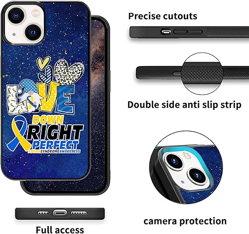 Miniatura 4 de Gnome Love Down Right Perfect Syndrome Awareness - Funda para iPhone 16 16E 15 14 13 12 11 Pro Max XR S25 S24 S23 S22 S21 FE Ultra Plus Note 20 A16