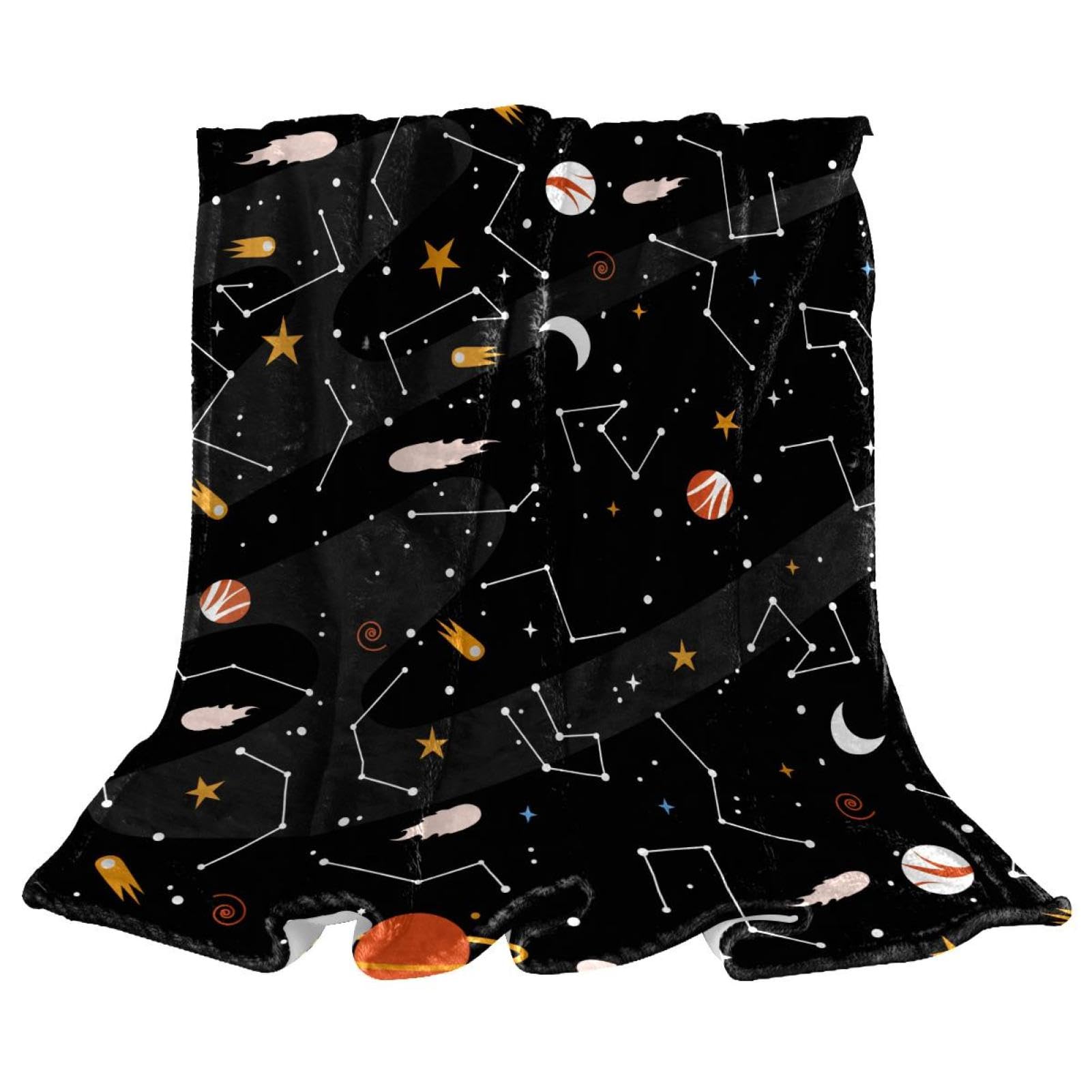 Plaid galaxie espace couverture chaude et douce à offrir pour lit