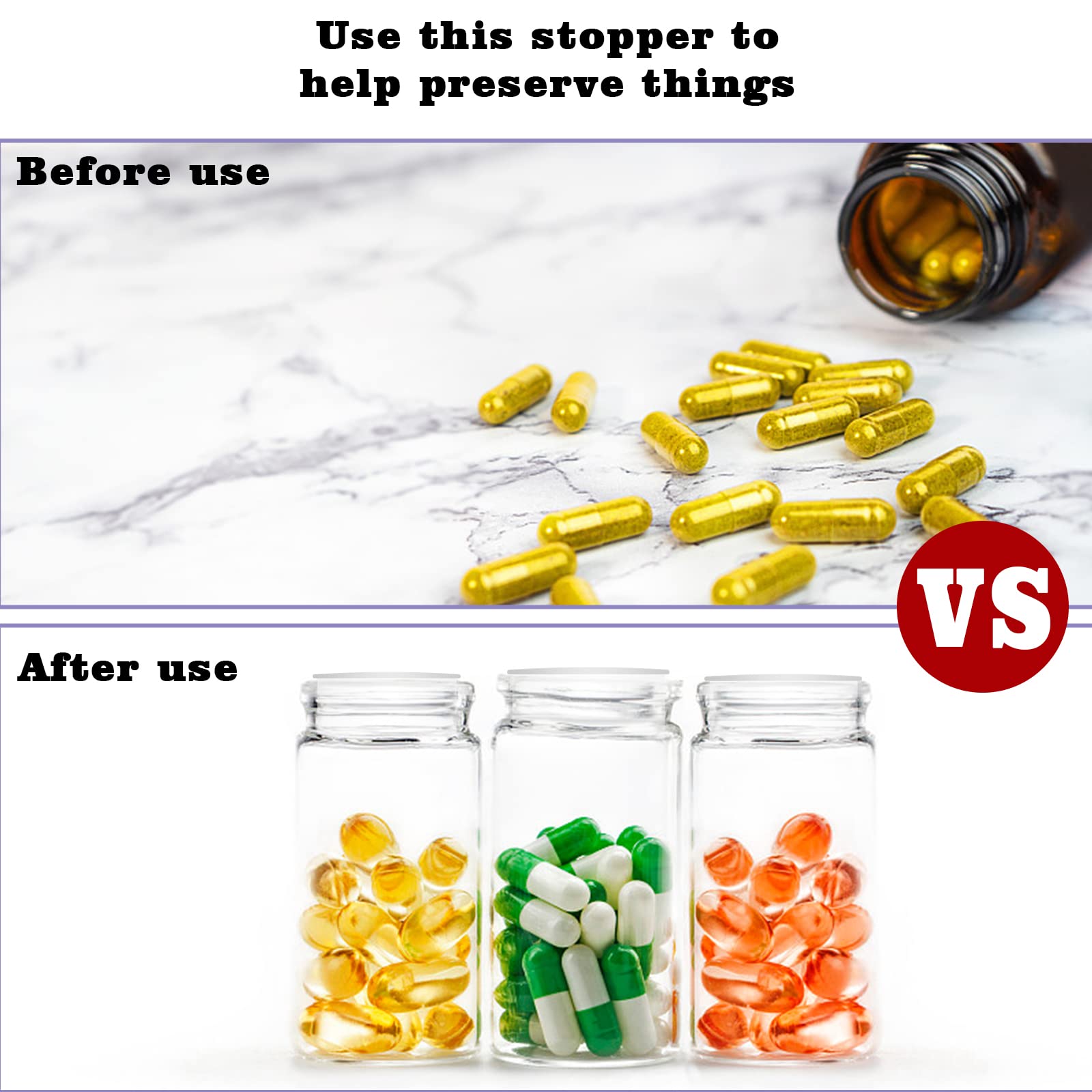 Lot De 60 Bouchons De Salière Et Poivrière En Plastique De 1