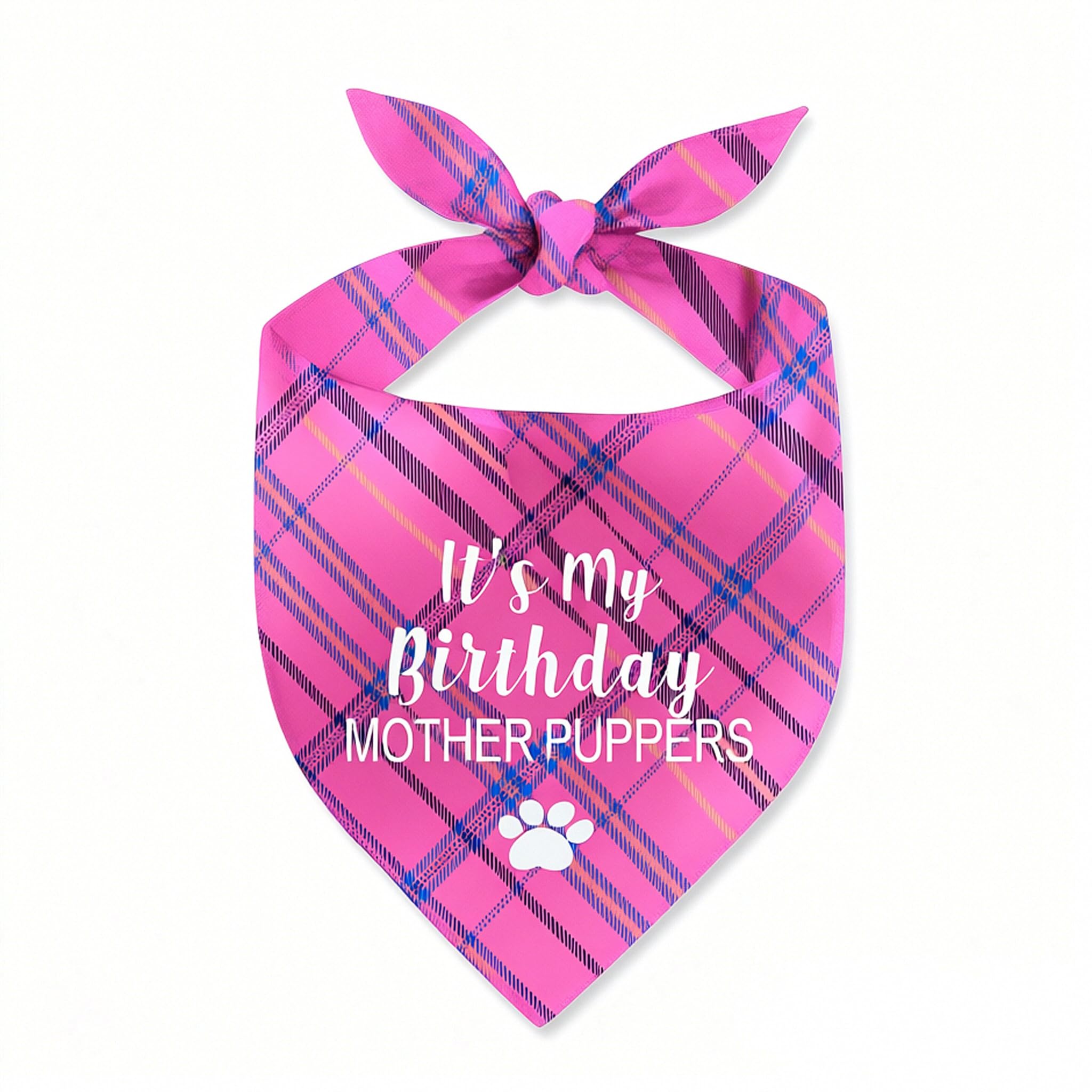 Bandana bleu anniversaire pour chien, le cadeau idéal pour maman de toutou attentionnée