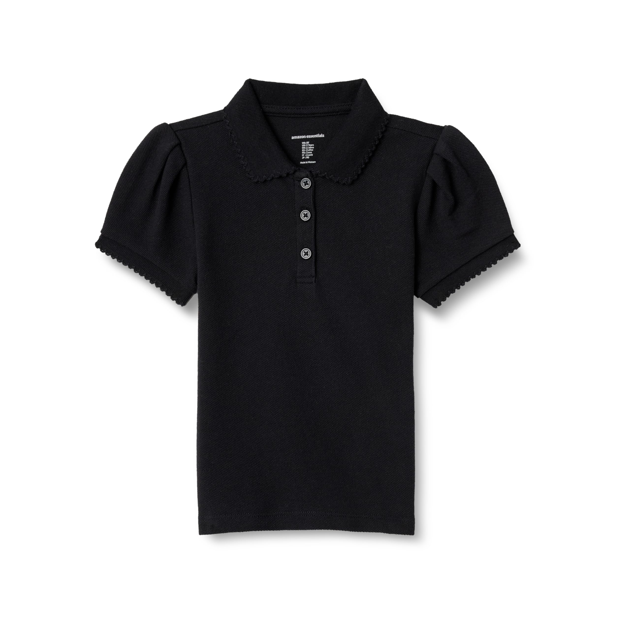 Amazon Essentials Girls and Toddlers Uniform Pique Polo Shirt