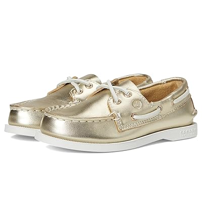 Sperry Kids Authentic Original (Little Kid/Big Kid) Girls Shoes Metallic Gold