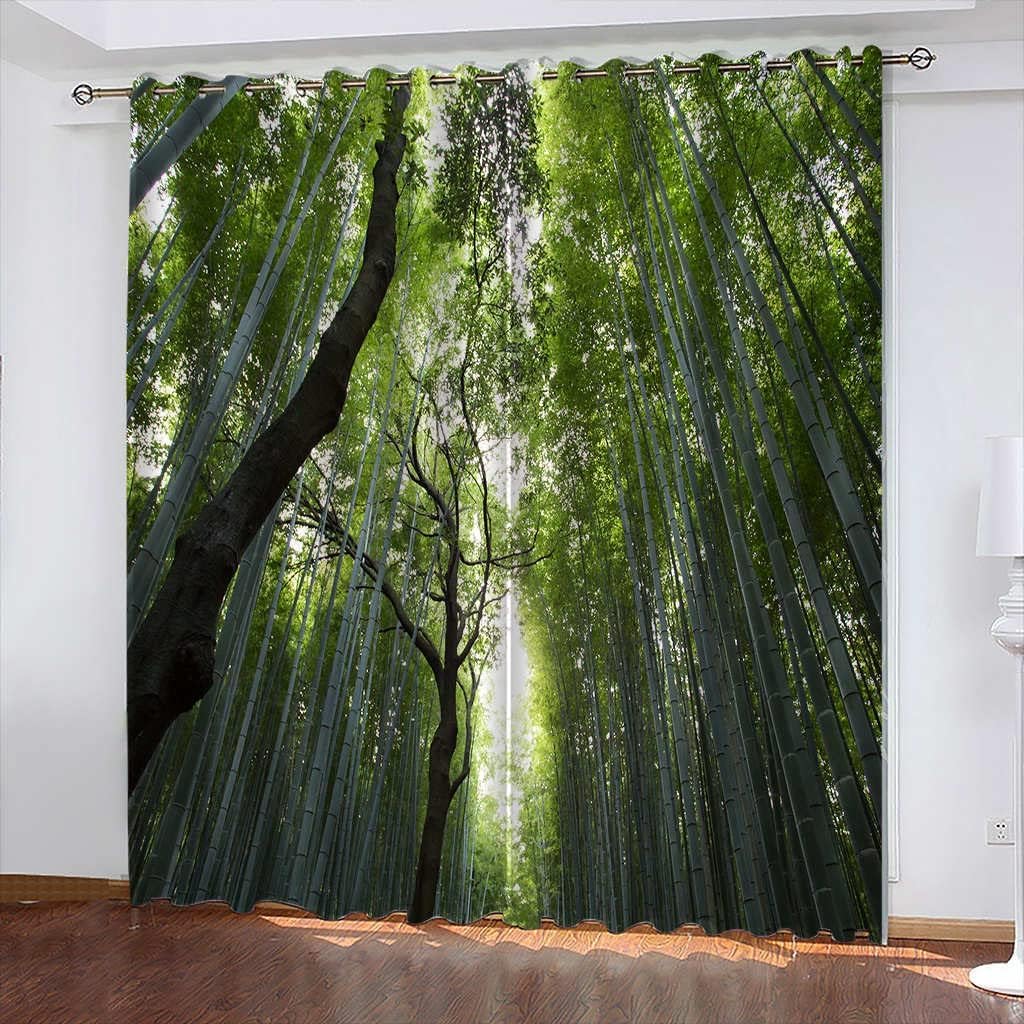 Rideaux occultants insonorisants paysage 3D pour garantir la protection de la vie privée