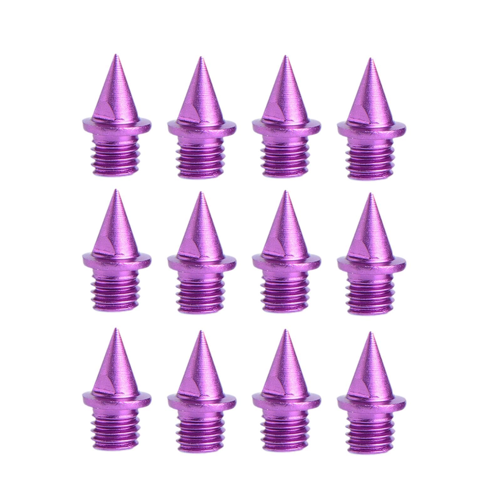 CALANDIS™ 12 Pieces Track and Field Running Spikes Track Spikes for Competition Sports Violet | Track & Field | Outdoor Sports-image-19