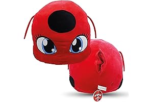 Adorable Miraculous Ladybug Tikki Plush Cuddle Buddy with Surprise Secret Zipper Pocket