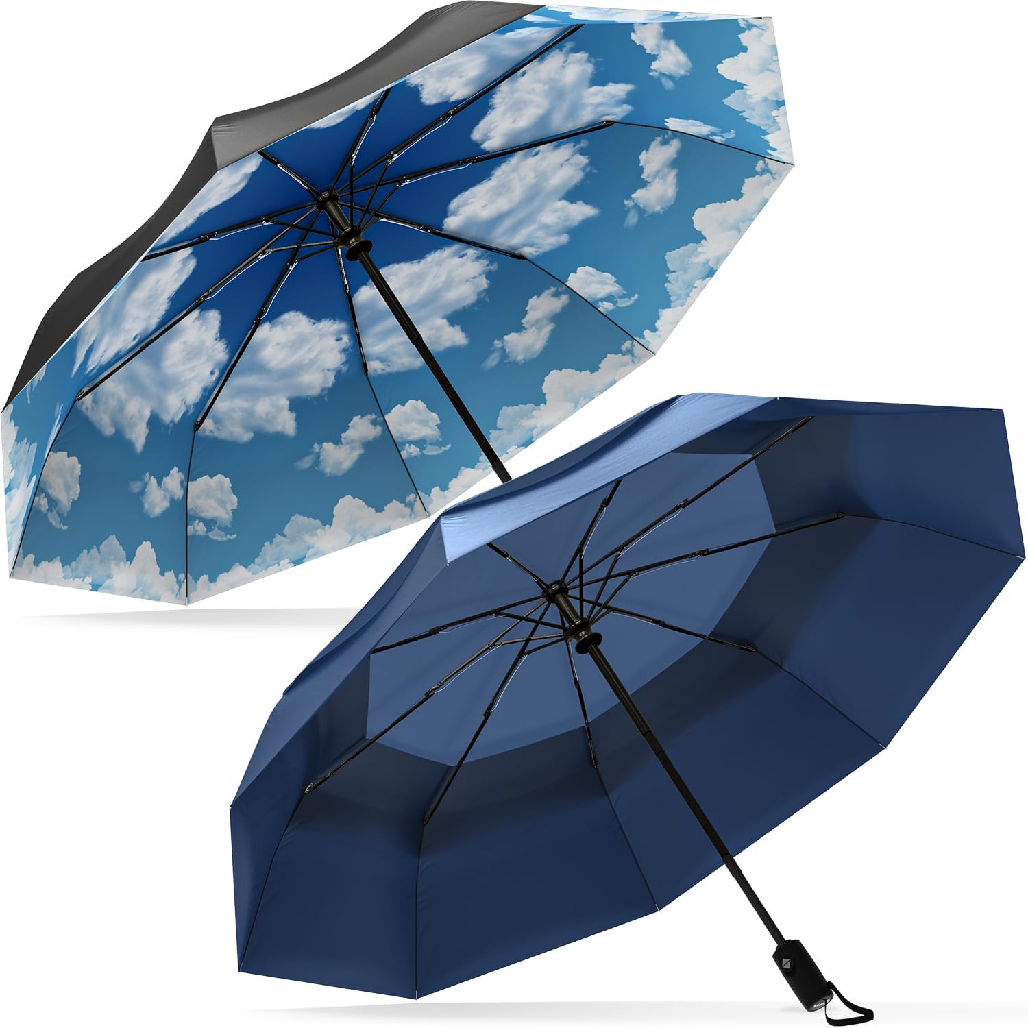 Repel Umbrella The Original Portable Travel Umbrella - for Rain Windproof, Strong Compact, for Wind and Rain - Perfect For On-the-Go, Car and Backpack Umbrella