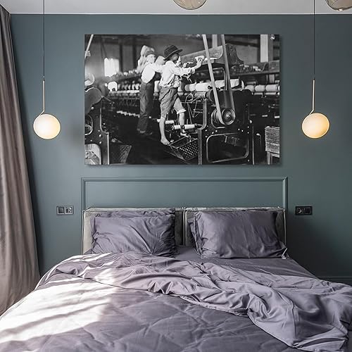 Miniatura 8 de Póster de historia, trabajo infantil, revolución industrial 1912, Lawrence Textile Strike, arte en blanco y negro, pintura en lienzo, pósteres e