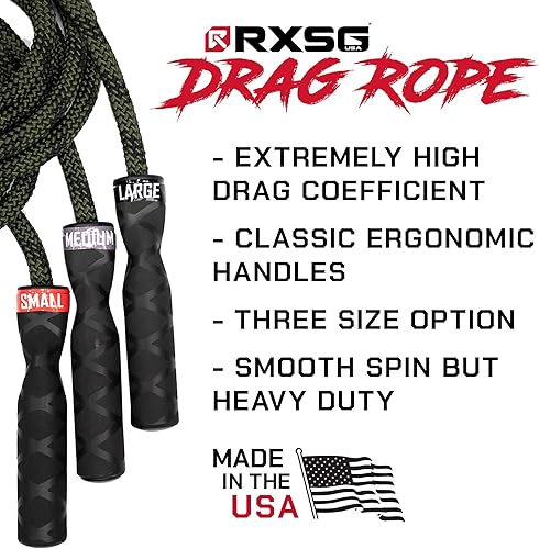 Miniatura 2 de Rx Smart Gear Cuerda de saltar con asas ergonómicas antideslizantes, cuerda de polipropileno con peso para fitness y ejercicio, entrenamiento