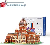 Vista 7 de Geniteen Mini bloques de construcción mundialmente famosos universidad modelo arquitectónico micro mini bloque conjunto 5379 PCS