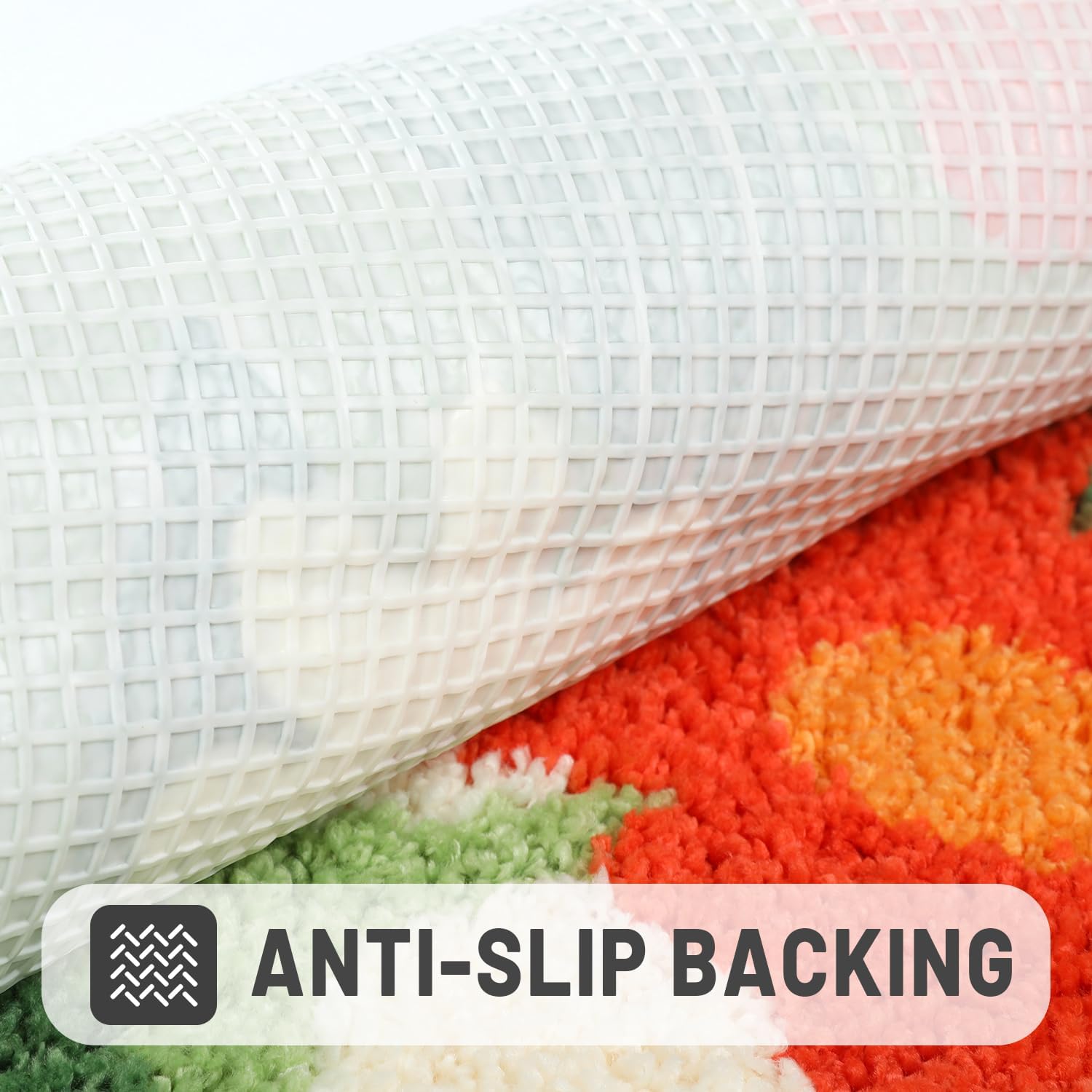 Bath Mat, Flower Pattern Bath Mats for Bathroom, Non-Slip, Machine Washable, Fit Under Door, Absorbent Bath Rugs, Shower Outside, Home Decor Accessories. (20"x31")