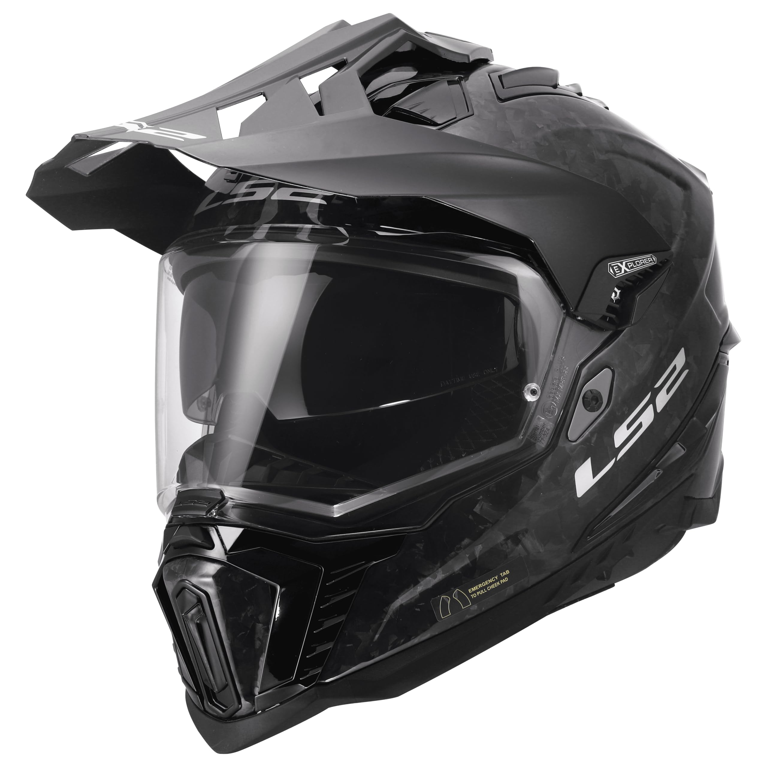 LS2, Casco Moto Cross EXPLORER CARBON FORGED Carbon, M