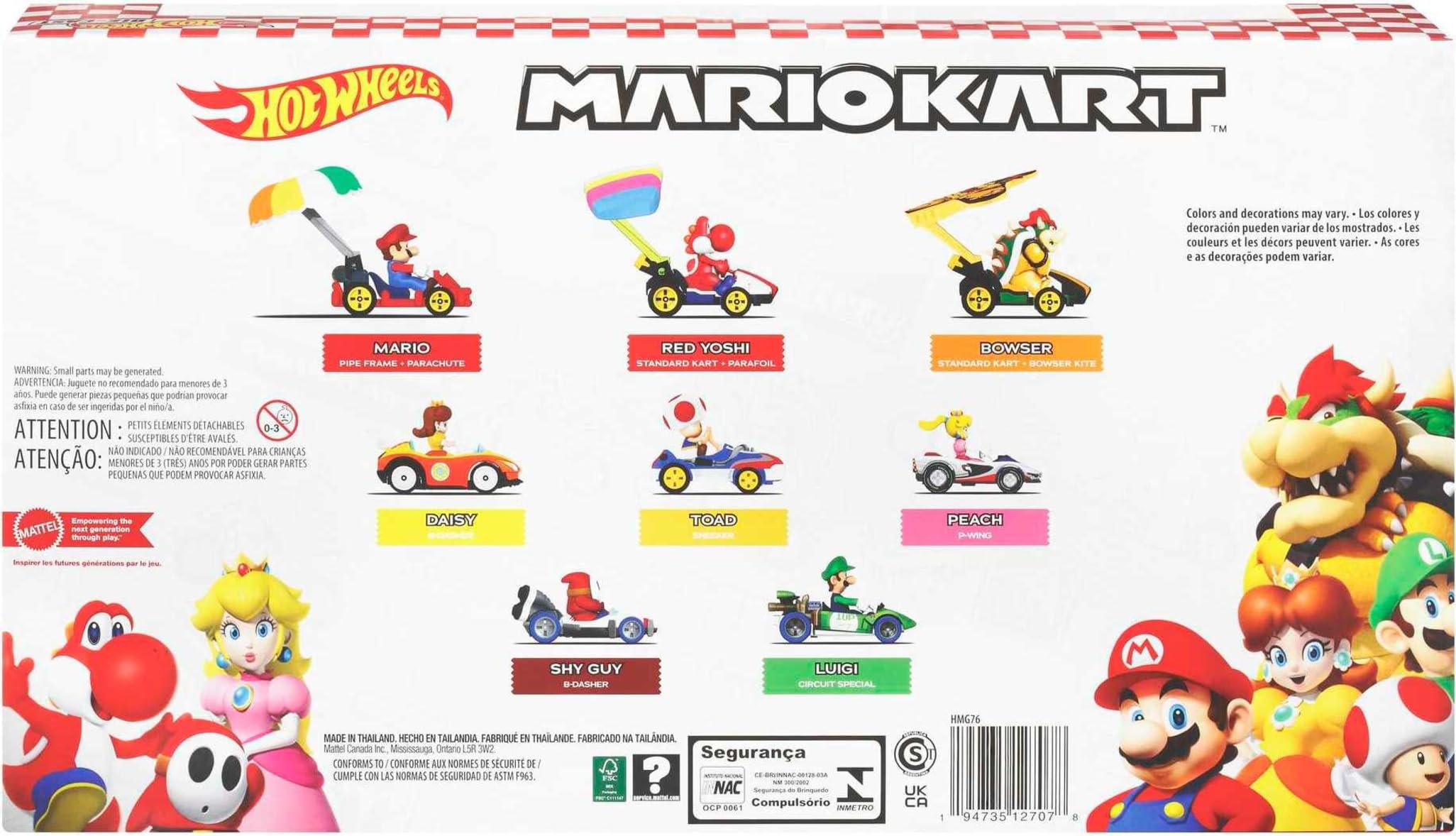 Amazon.co.jp: Hot Wheels スーパーマリオ 8個パック キャラクター