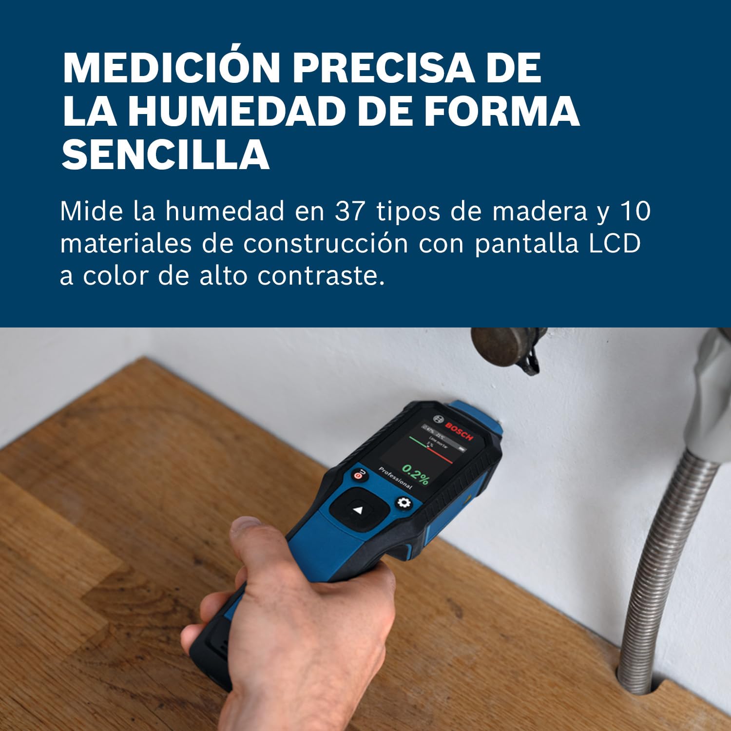 Bosch Professional GMP 2-15 Medidor de Humedad IP65 Termohigrómetro