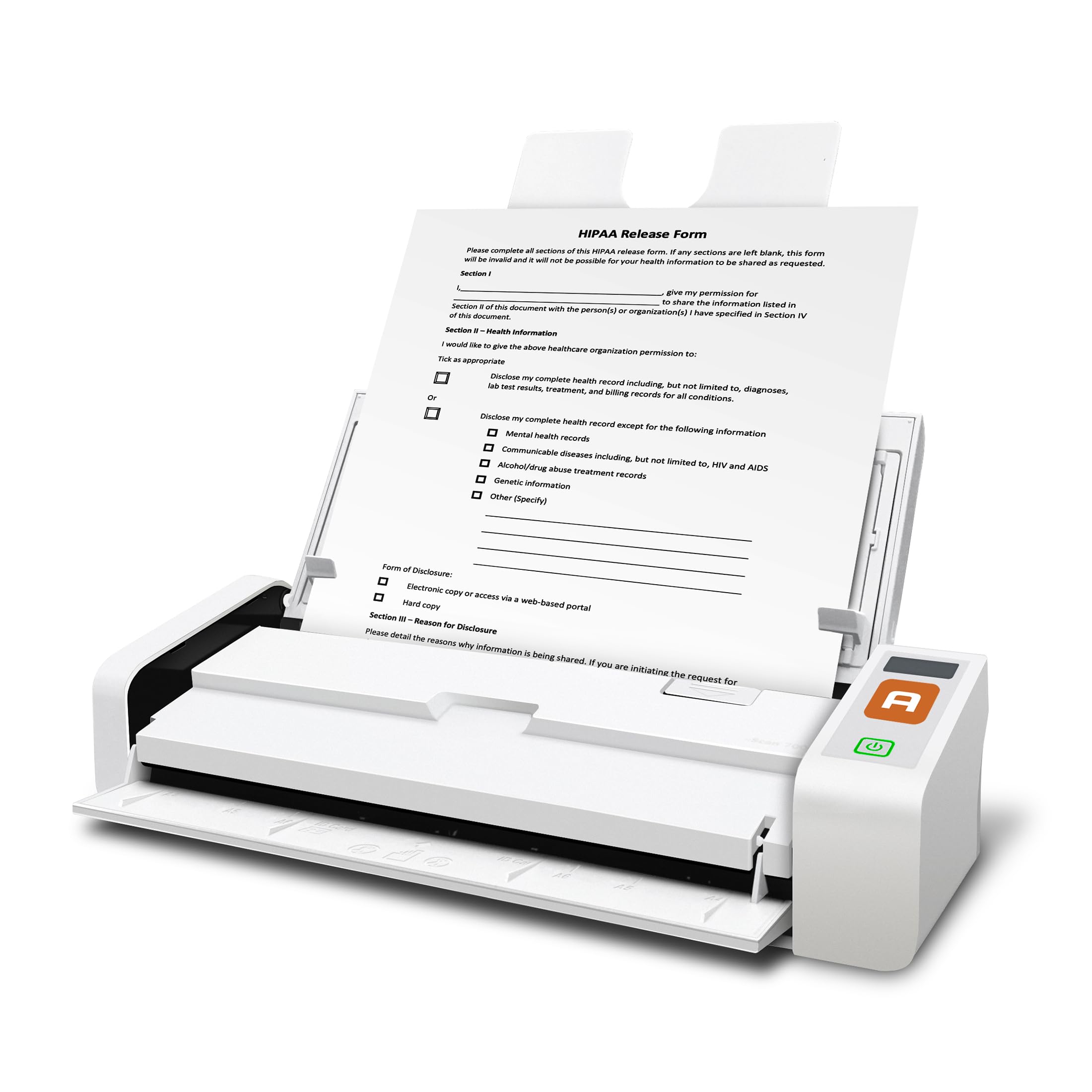 Ambir Technology nScan 700gt-AS Hybrid Duplex Document Scanner for Windows PC