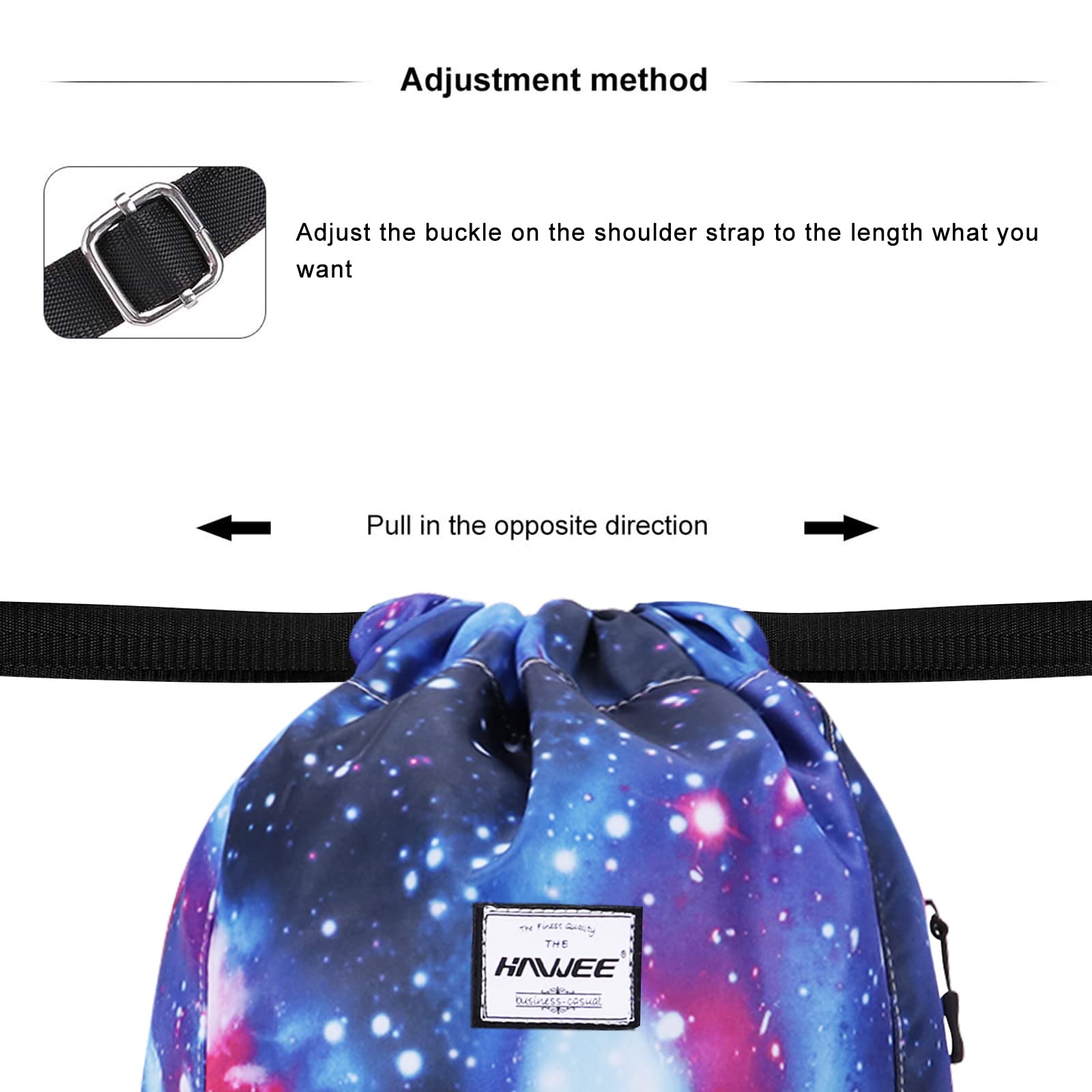 Impermeabile Sportivo Zaino con Coulisse Grande Coulisse Borsa da Palestra con Tasca Interna Unisex per Donna Uomo Vita Quotidiana Sport All'aperto Tempo Libero Yoga Scuola Spiaggia Nuoto
