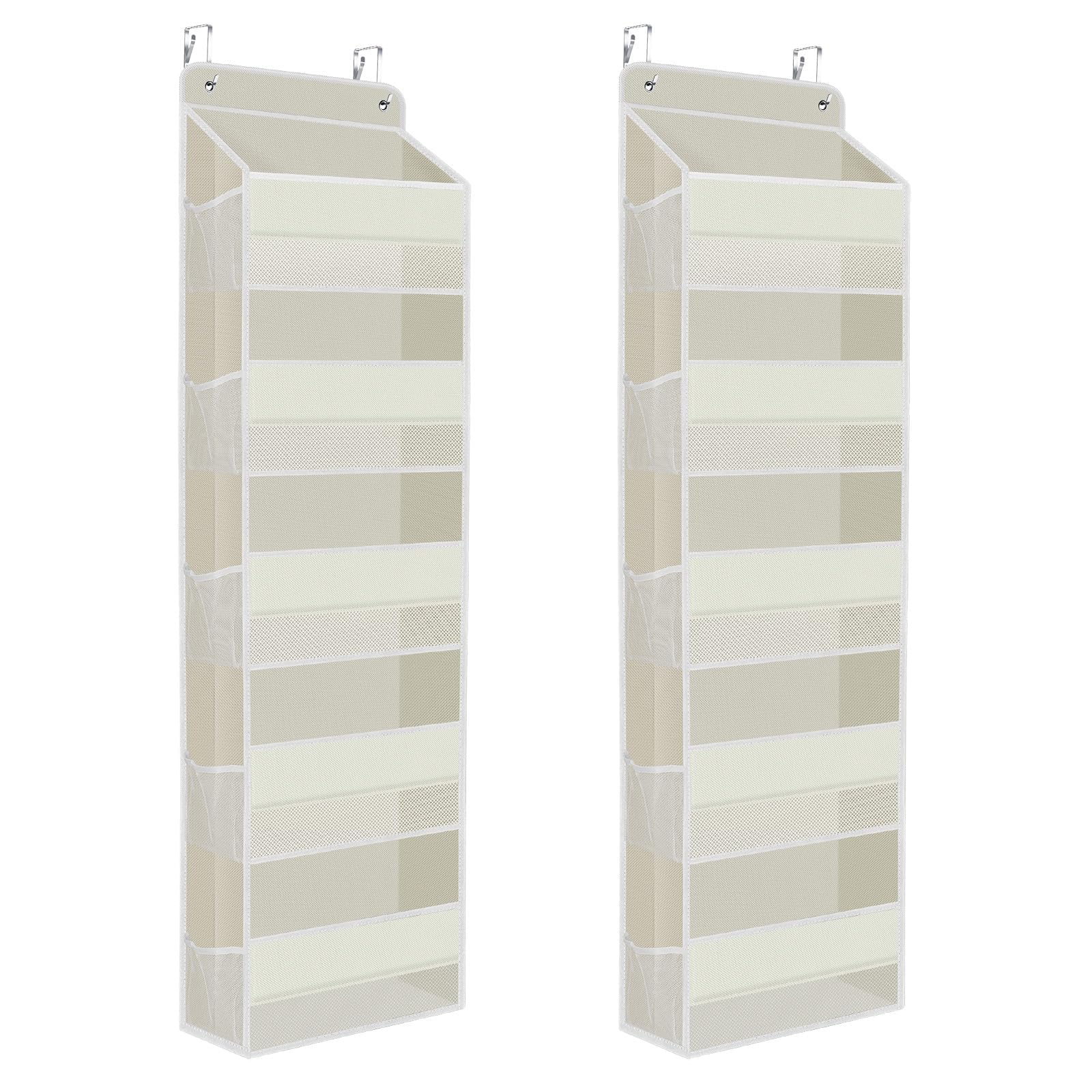 2 Pcs Over The Door Organizer Large Capacity Hanging Storage Room Organizer