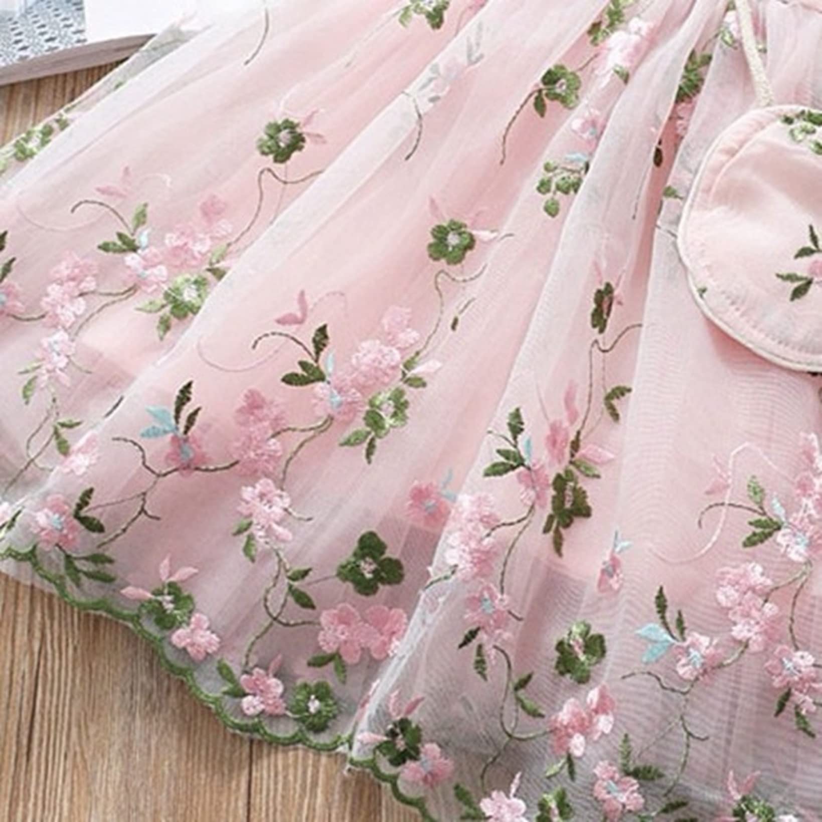 3 metri Tessuto di organza ricamato a fiori Tenda da cucito Gonna da tavolo Decorazioni for la casa Abito fai da te Tessuto di pizzo Tulle floreale