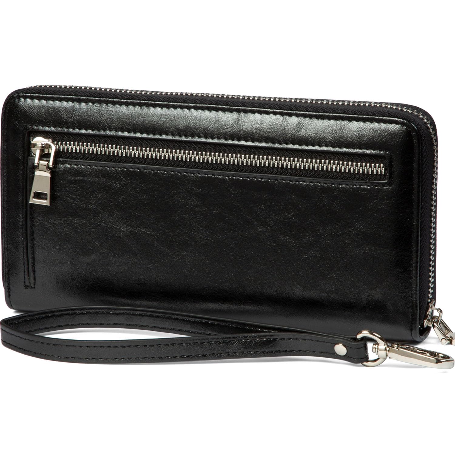 JEEBURYEE Wallets for Women RFID Blocking Leather Zip Around Wristlet Clutch Travel Purse