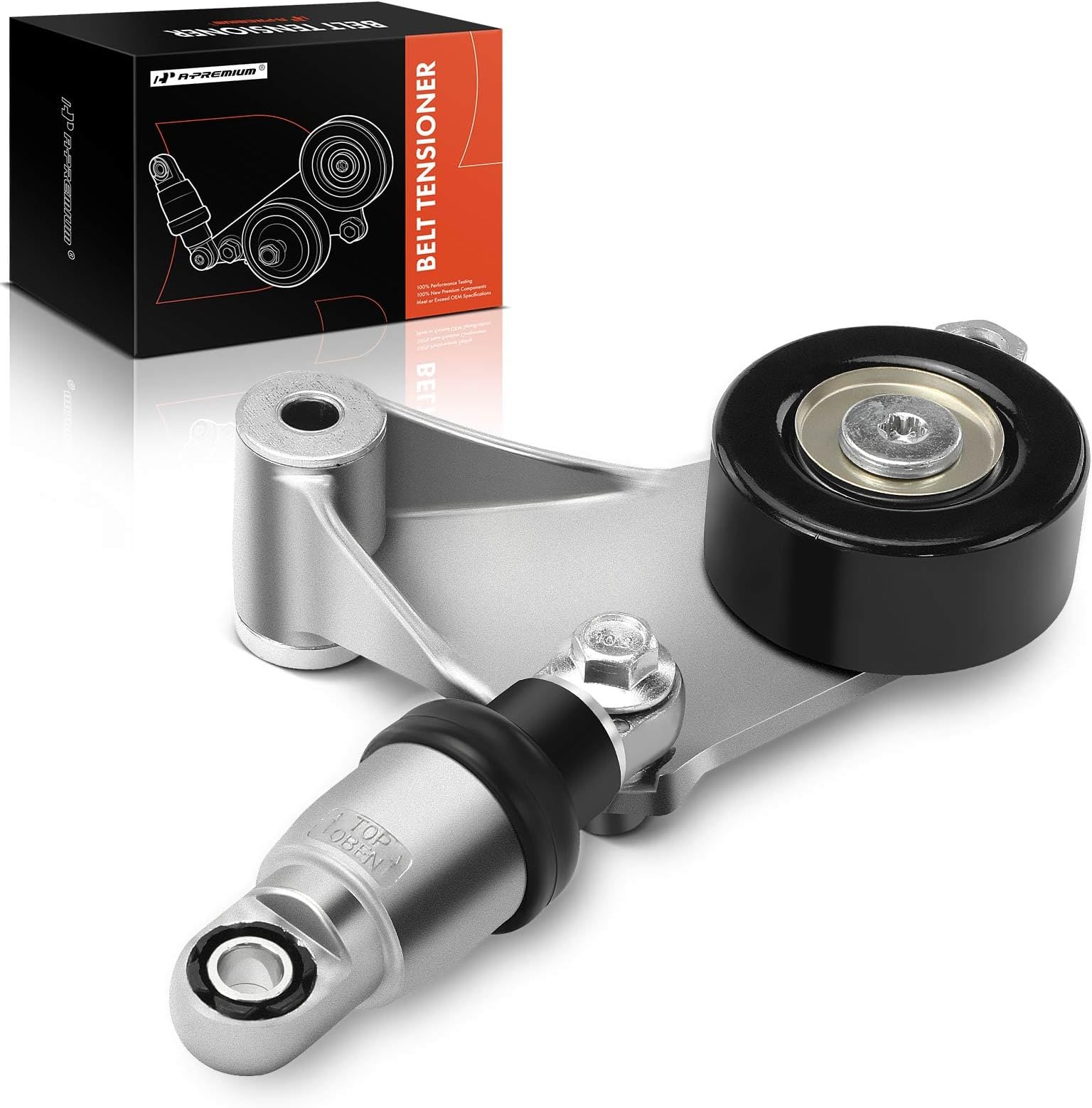 A-Premium Belt Tensioner Assembly with Pulley Compatible with Toyota RAV4 2001-2005, Solara, Camry 2002-2006, Highlander 2001-2007 & Scion tC 2005-2010, Replace# 166200W110, 1662028010