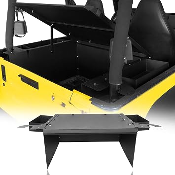 Hooke Road TJ Security Deck Enclosure Steel Cargo Cover Compatible with Jeep Wrangler TJ Hardtops 1997 1998 1999 2000 2001 2002 2003 2004 2005 2006