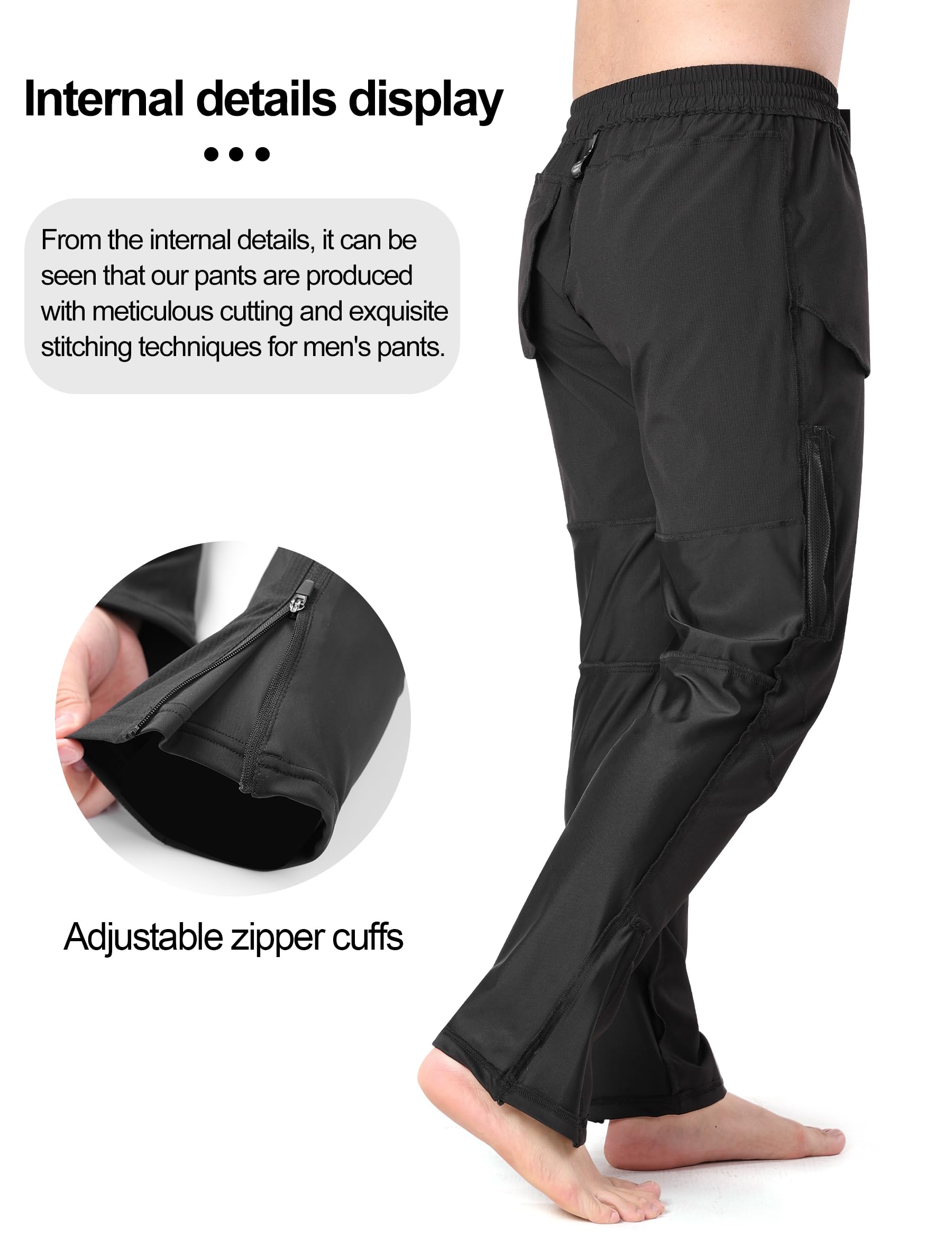 INBIKE Pantalons Sport pour Randonnée Course Vélo Esclade Moto Exterieurs Pantalons de Pluie Réfléchissants LP702
