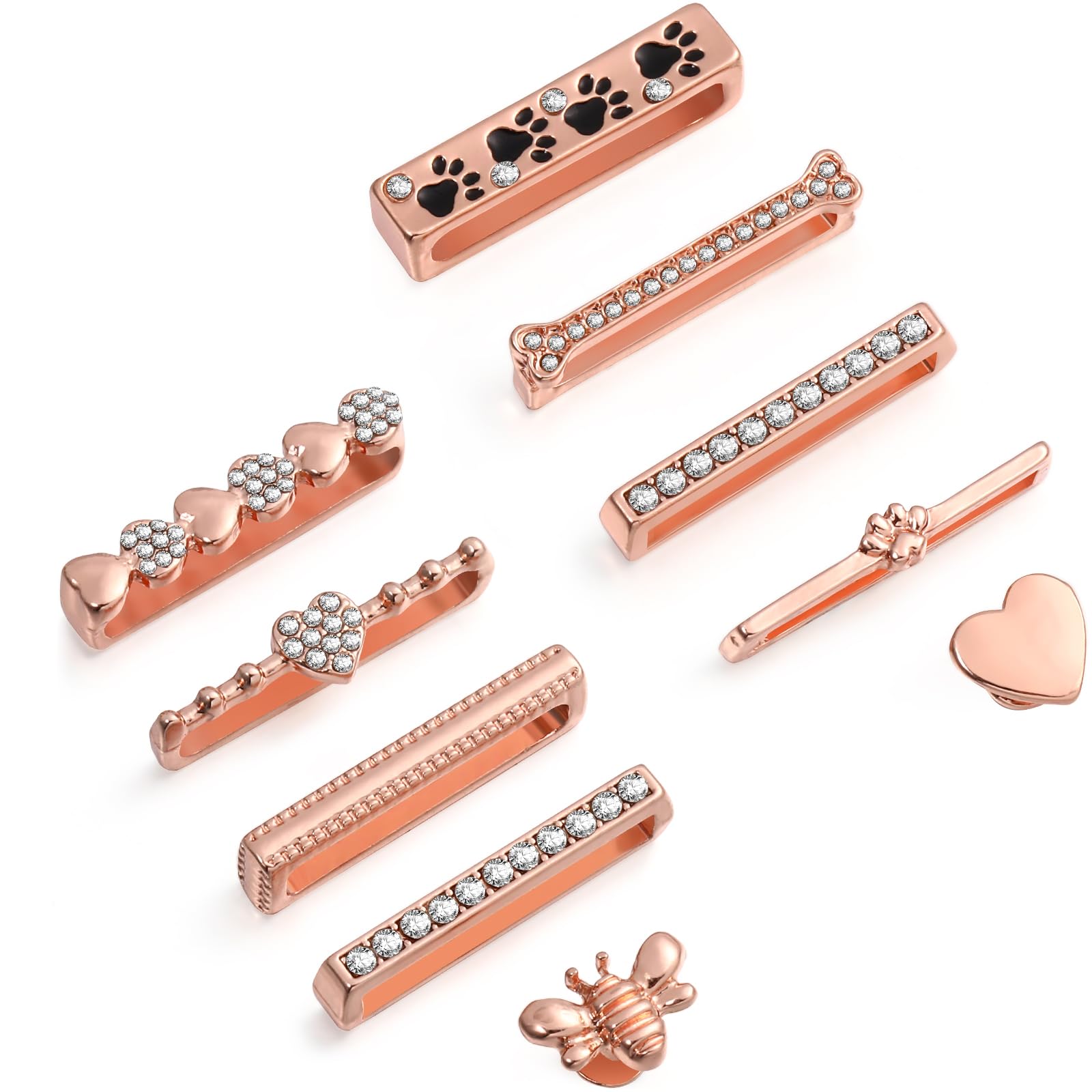 Anneaux Décoratifs en Métal Bracelet de Montre 10 Pièces