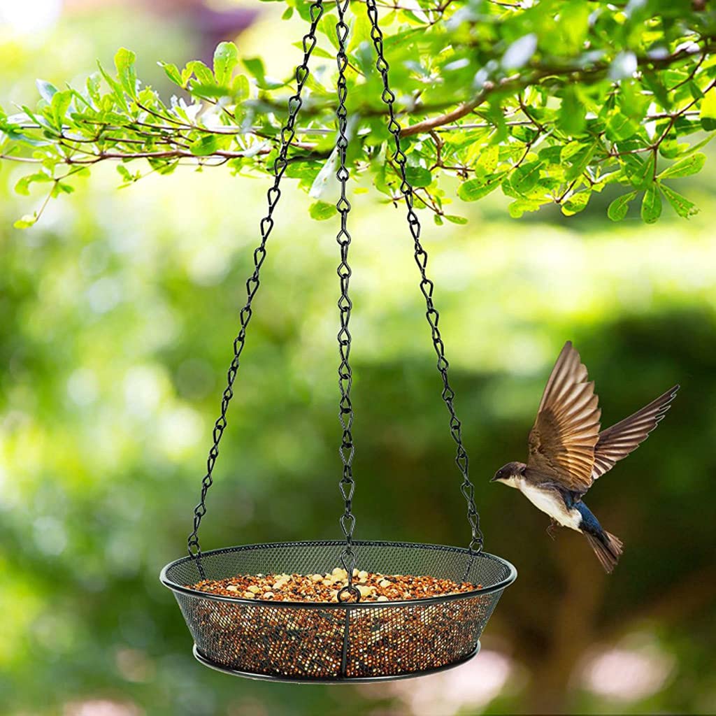 Mangiatoia Per Uccelli Da Balcone Con Vassoio Rete E Ciotola Acqua - Supporto A Morsetto Regolabile, Resistente Alle Intemperie