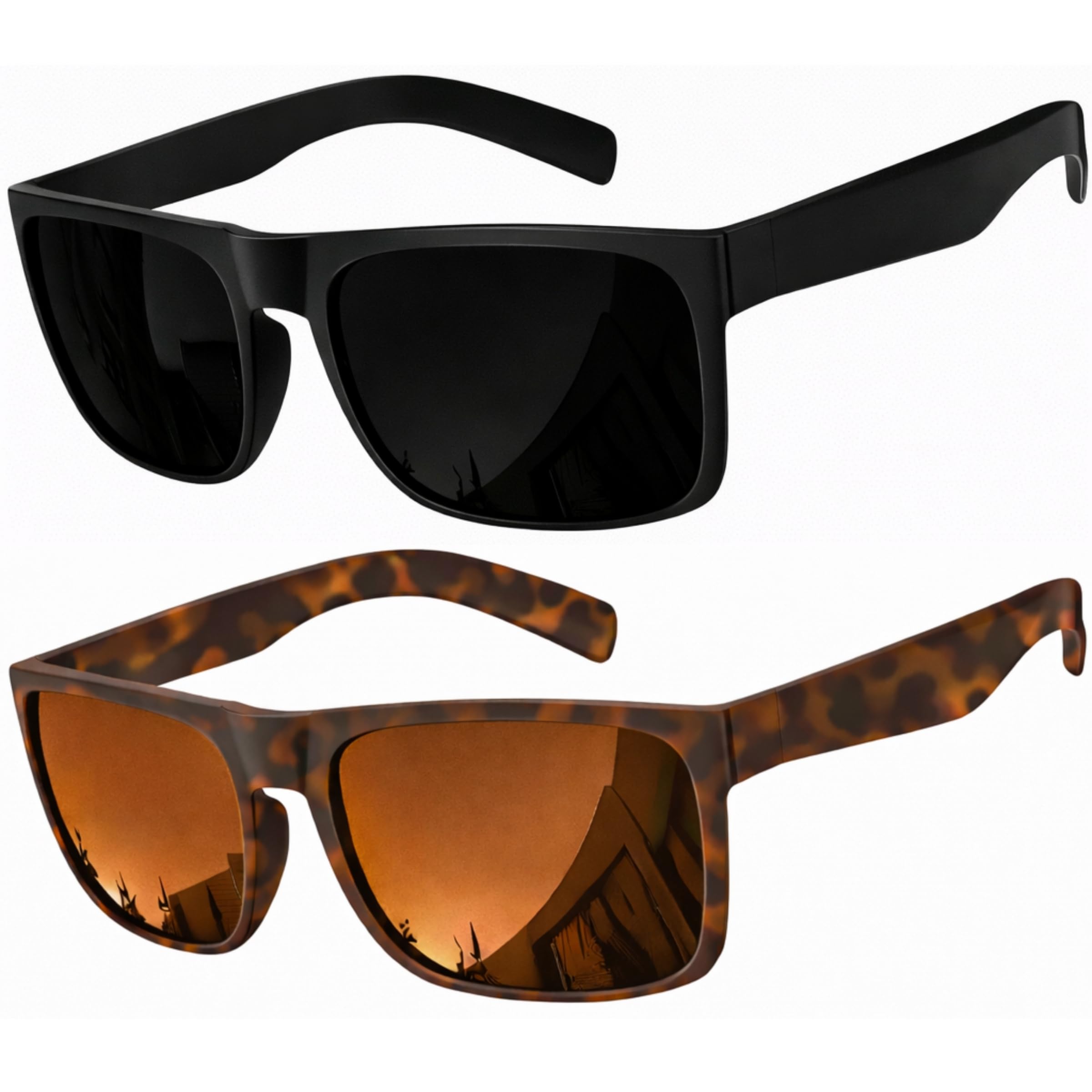 grinderPUNCH Mens Oversized Sunglasses XL 2 Pack