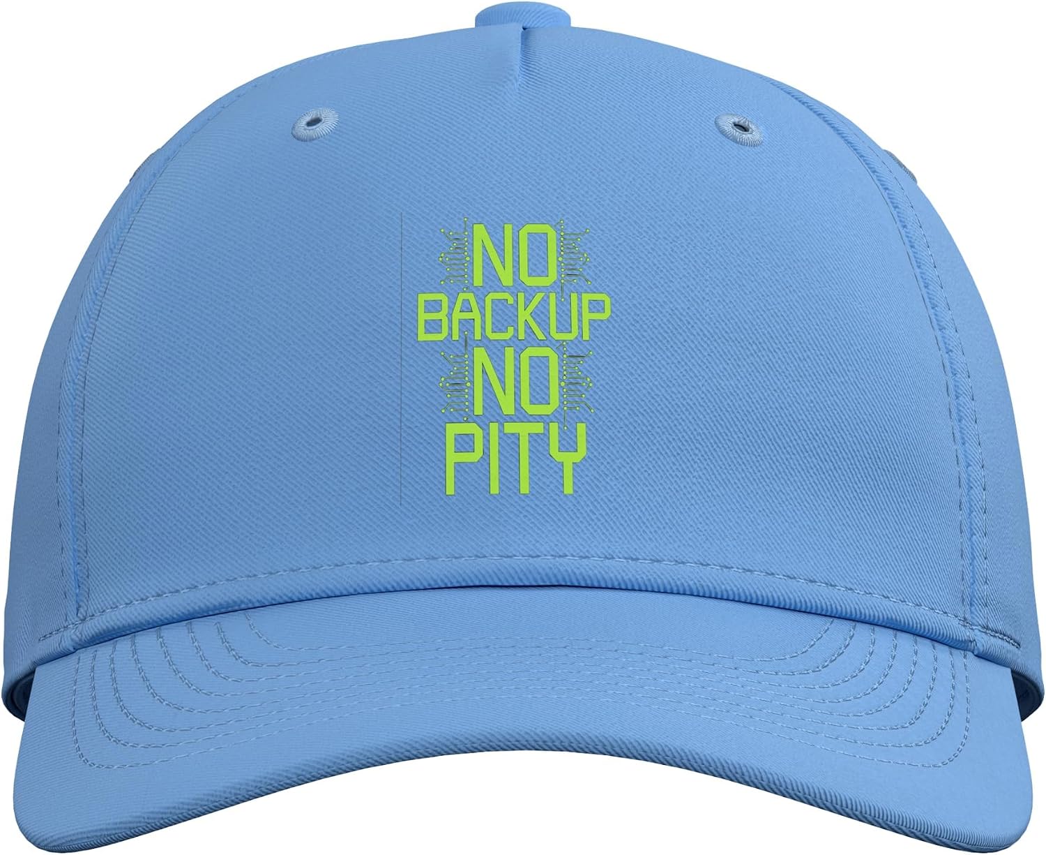 no Backup no Pity Computer Programmer Software Funny Adjustable Baseball Hat image 2
