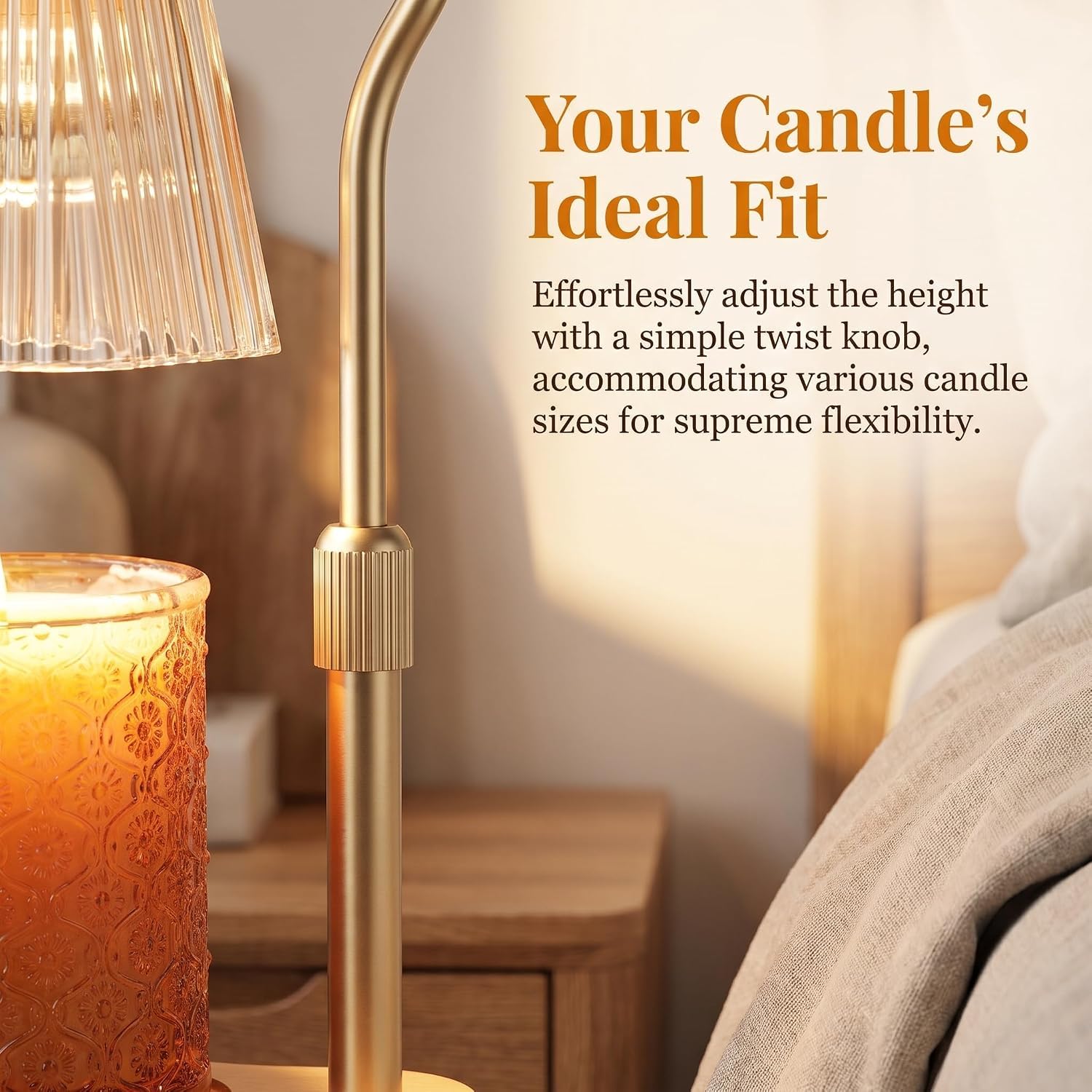 Candle Warmer Lamp with Timer & Dimmer, Wax Melt Warmer for Jar Candles