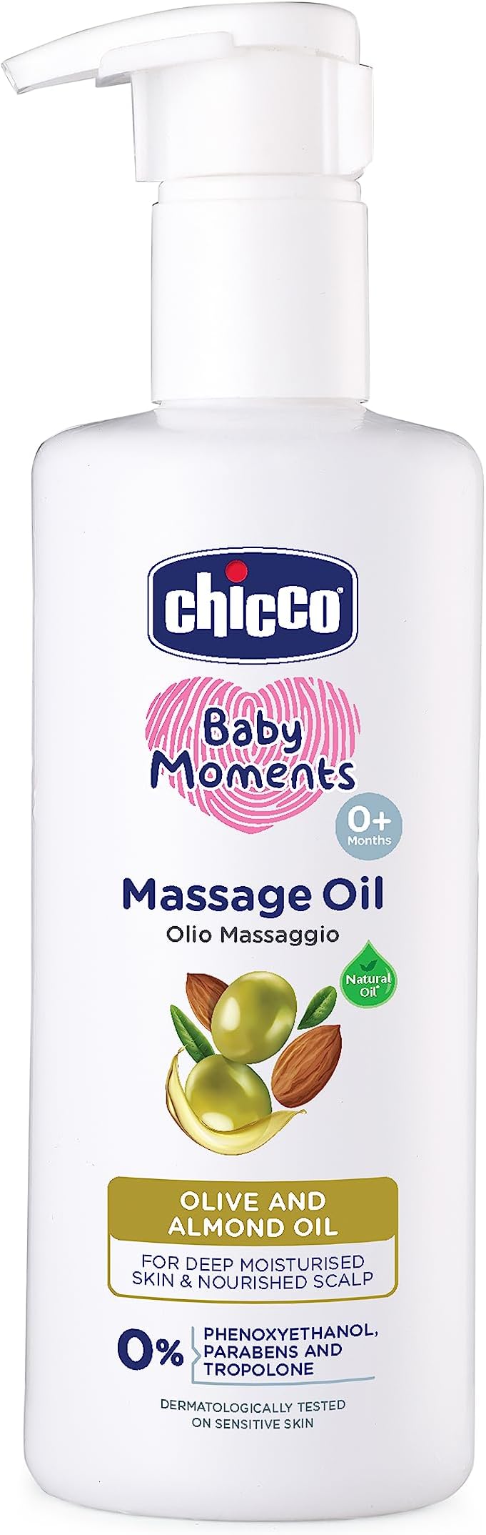 Chicco Baby Moments Massage Oil, (300ml)