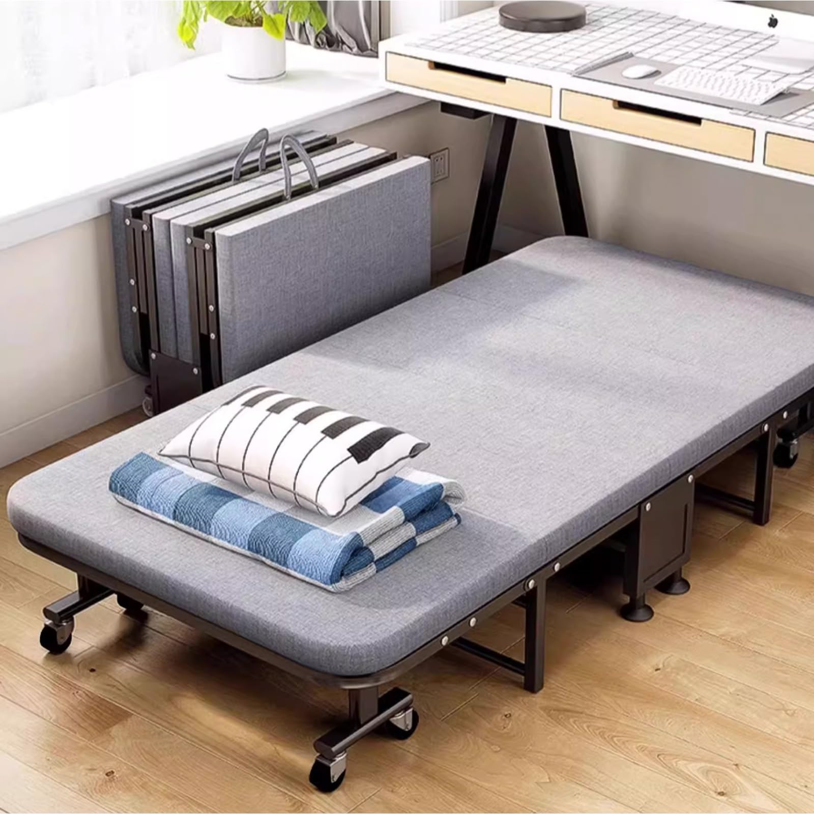 折りたたみベッド マットレス付き 金属製 190*80 折りたたみベッド マットレス付き 金属製 190*80