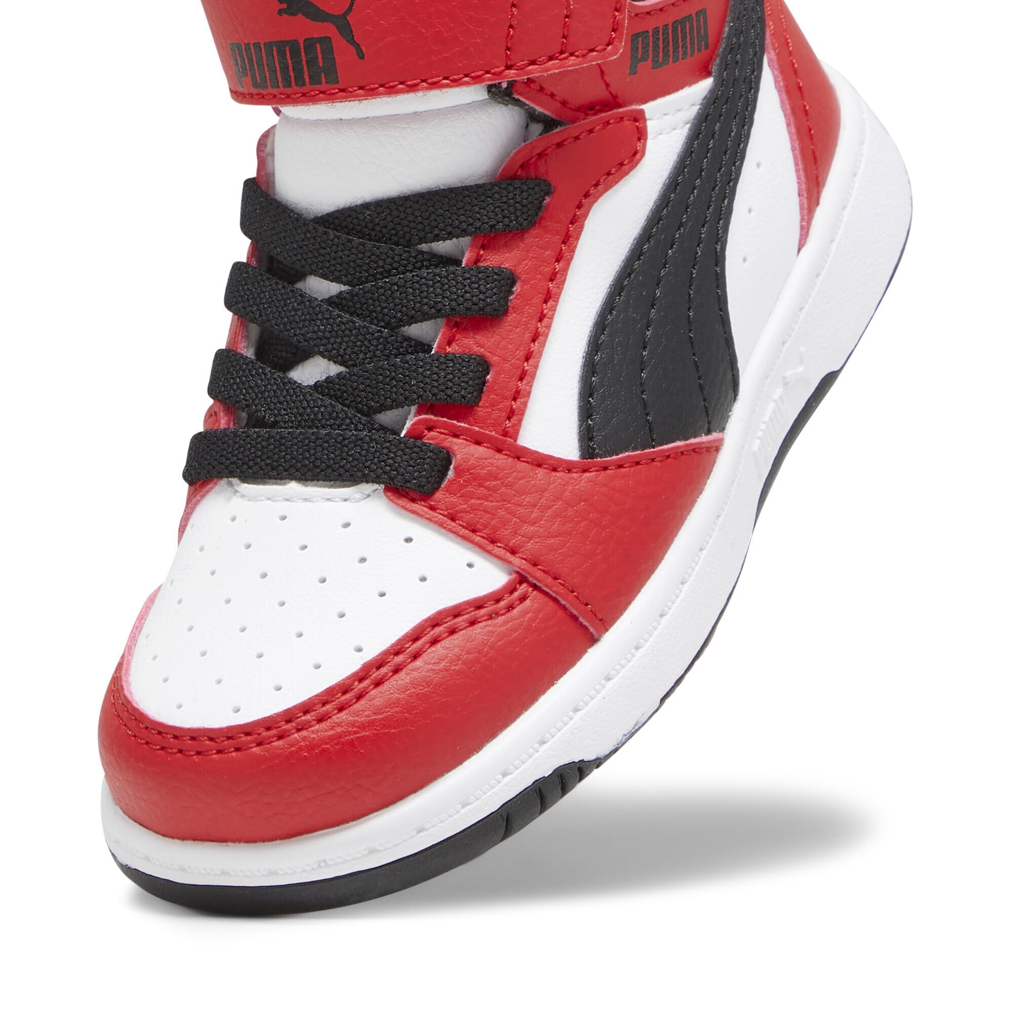PUMA Basket mi-Haute Rebound V6 Bébé White Black